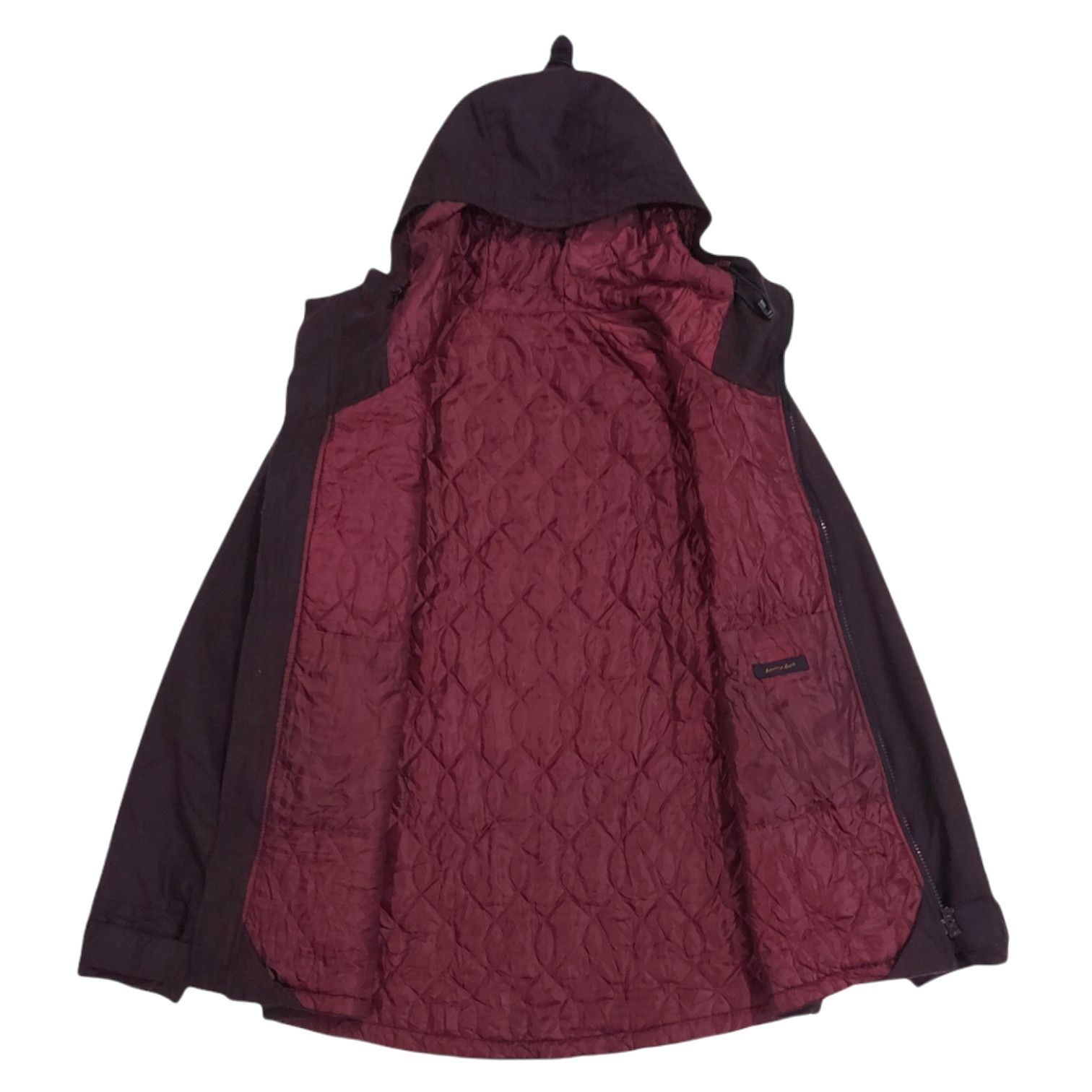 ADAM ET ROPE × Designer × Japanese Brand RARE! ADAM ET ROPE DESIGNER BURGUNDY WOOL JACKET Size US M / EU 48-50 / 2 - 2 Thumbnail