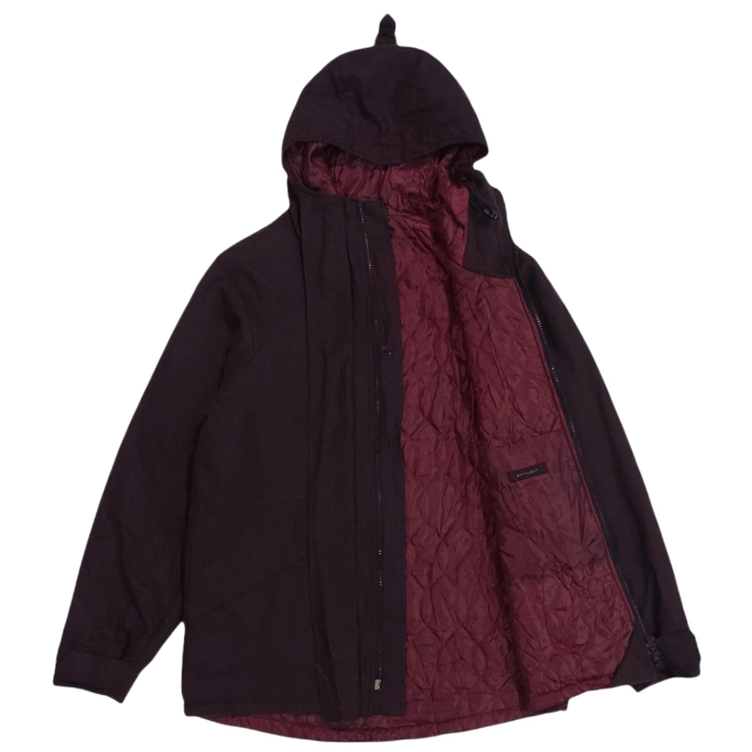 image of Adam Et Rope Designer Burgundy Wool Jacket, Men's (Size Medium)