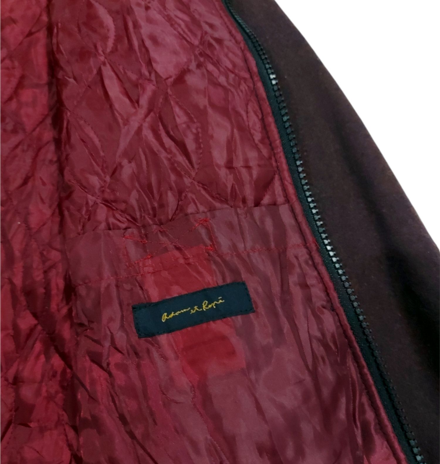 ADAM ET ROPE × Designer × Japanese Brand RARE! ADAM ET ROPE DESIGNER BURGUNDY WOOL JACKET Size US M / EU 48-50 / 2 - 8 Thumbnail