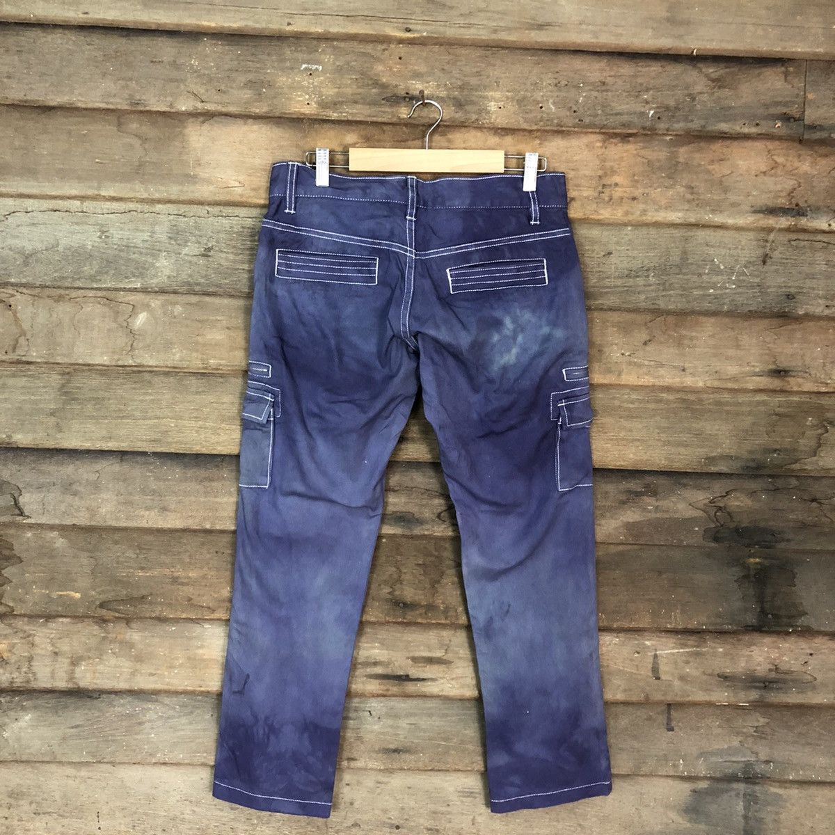 5351 POUR LES HOMMES 5251 Pour Les Hommes Blue Multipocket Cargo Pants #4884 Size US 29 - 10 Thumbnail