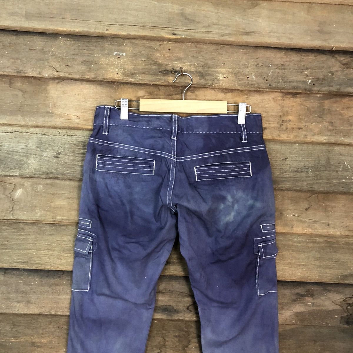 5351 POUR LES HOMMES 5251 Pour Les Hommes Blue Multipocket Cargo Pants #4884 Size US 29 - 11 Thumbnail