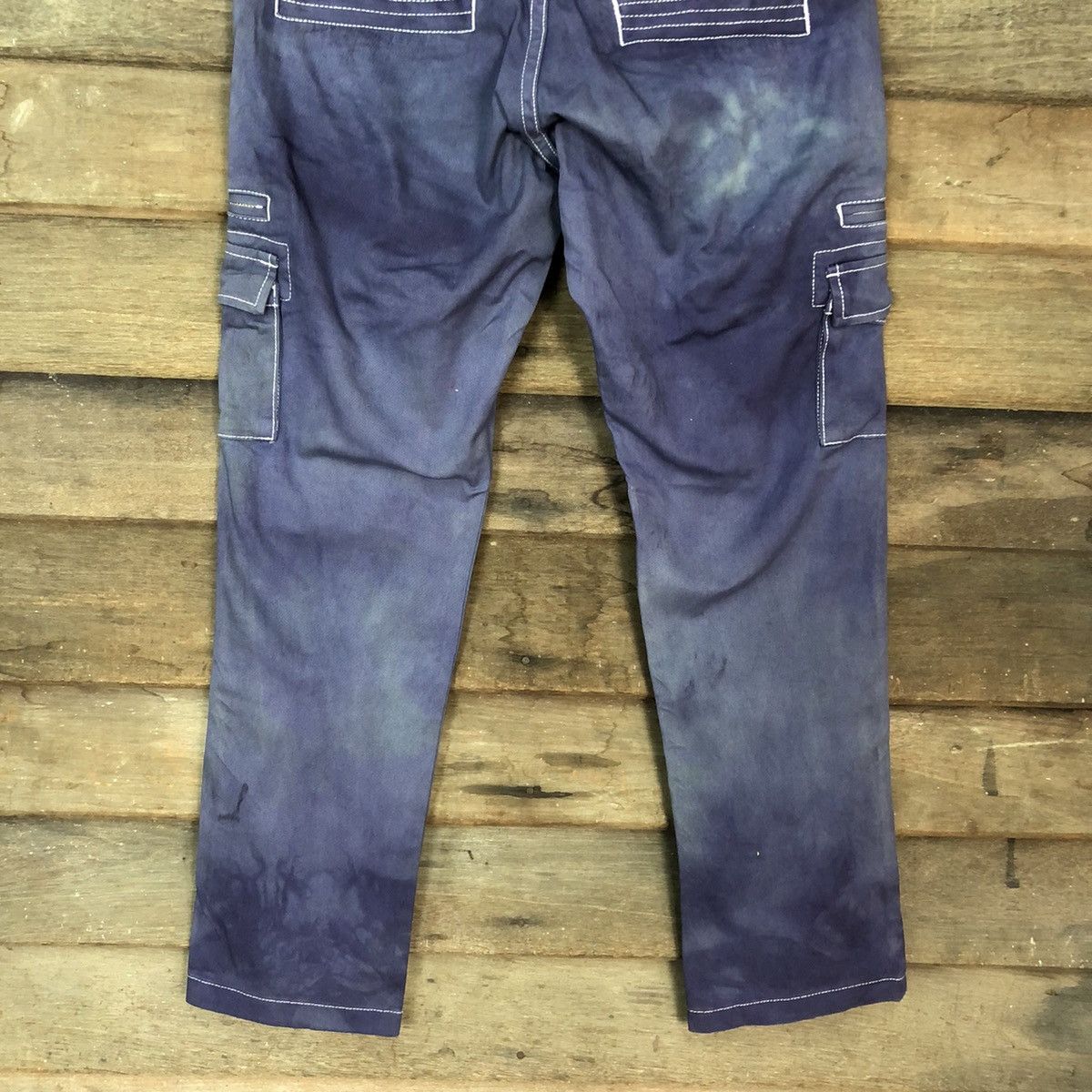 5351 POUR LES HOMMES 5251 Pour Les Hommes Blue Multipocket Cargo Pants #4884 Size US 29 - 12 Thumbnail