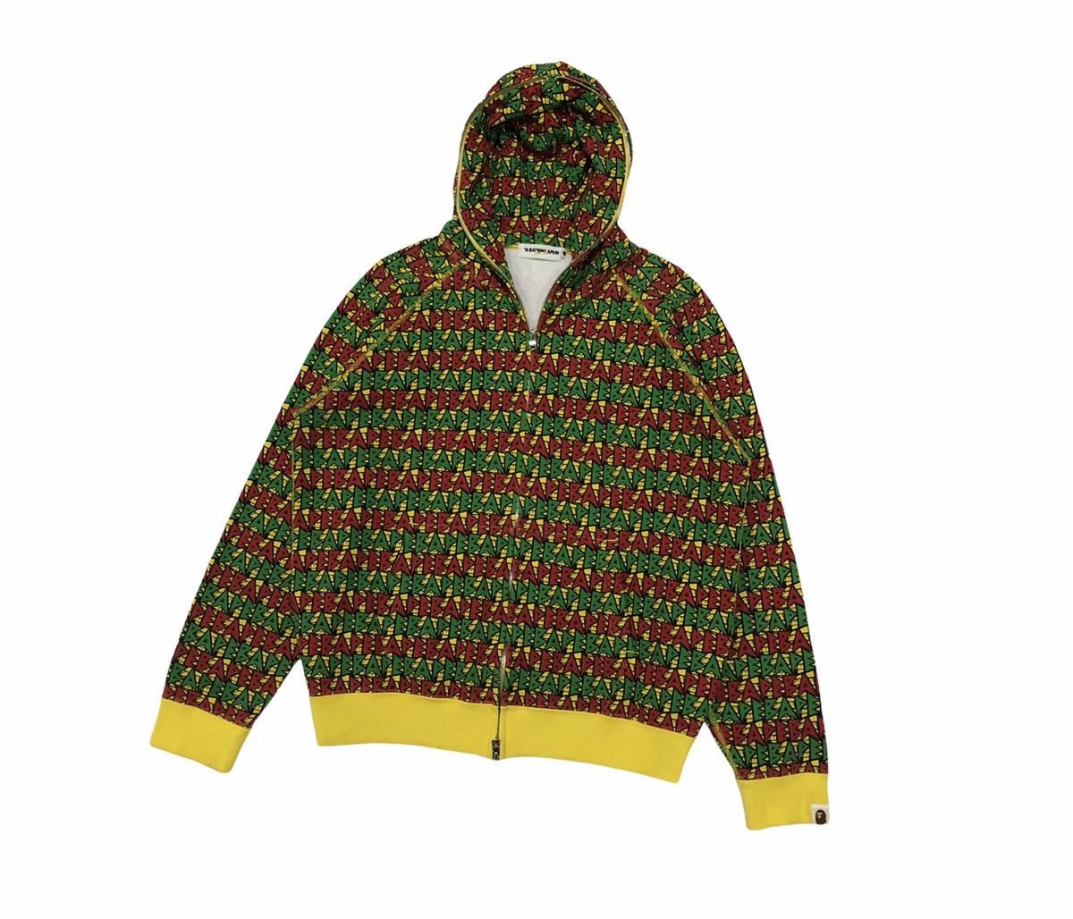 Bape Rasta Full Zip Hoodie Size US S / EU 44-46 / 1 - 2 Thumbnail