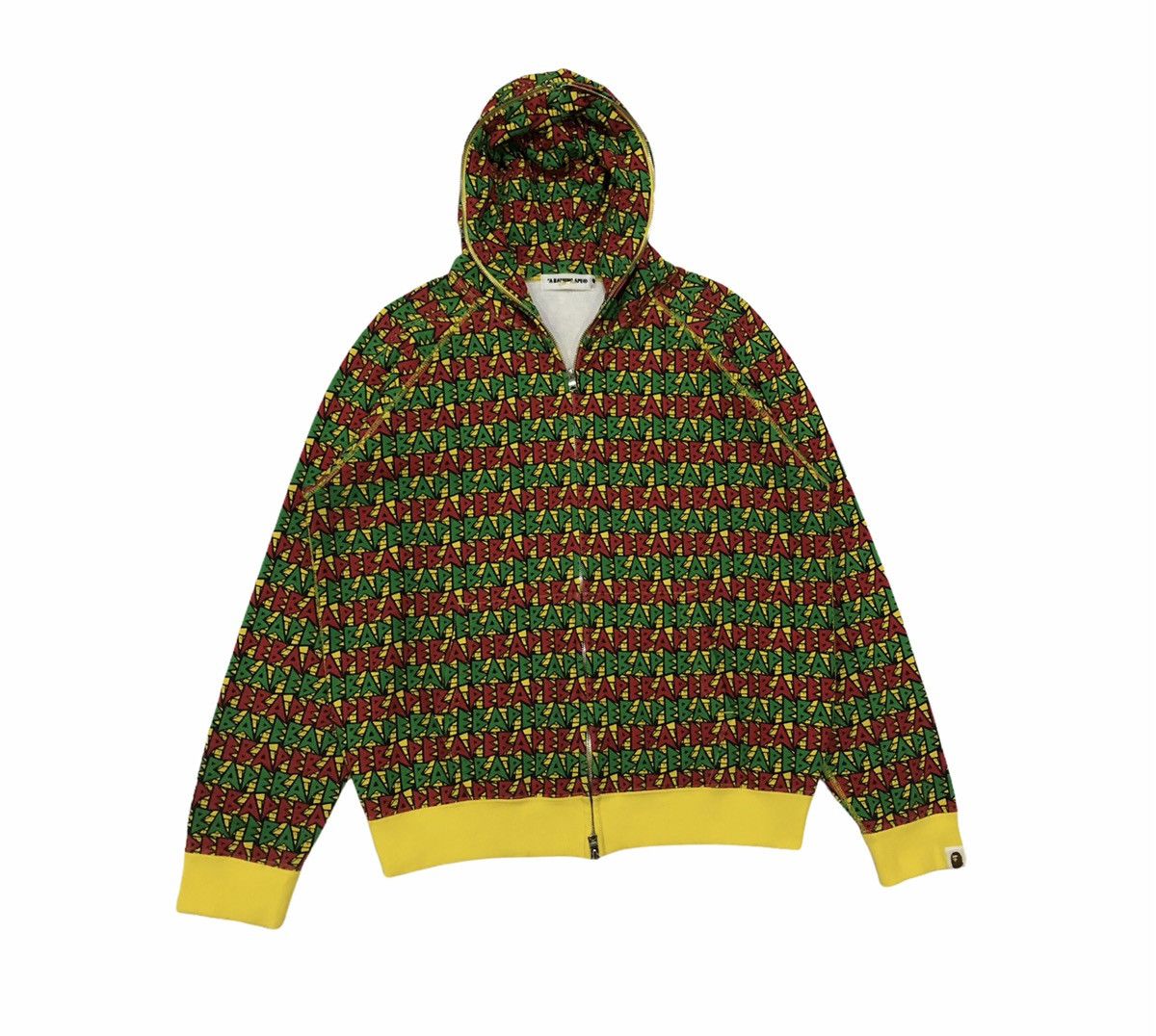 Bape Rasta Full Zip Hoodie Size US S / EU 44-46 / 1 - 1 Thumbnail