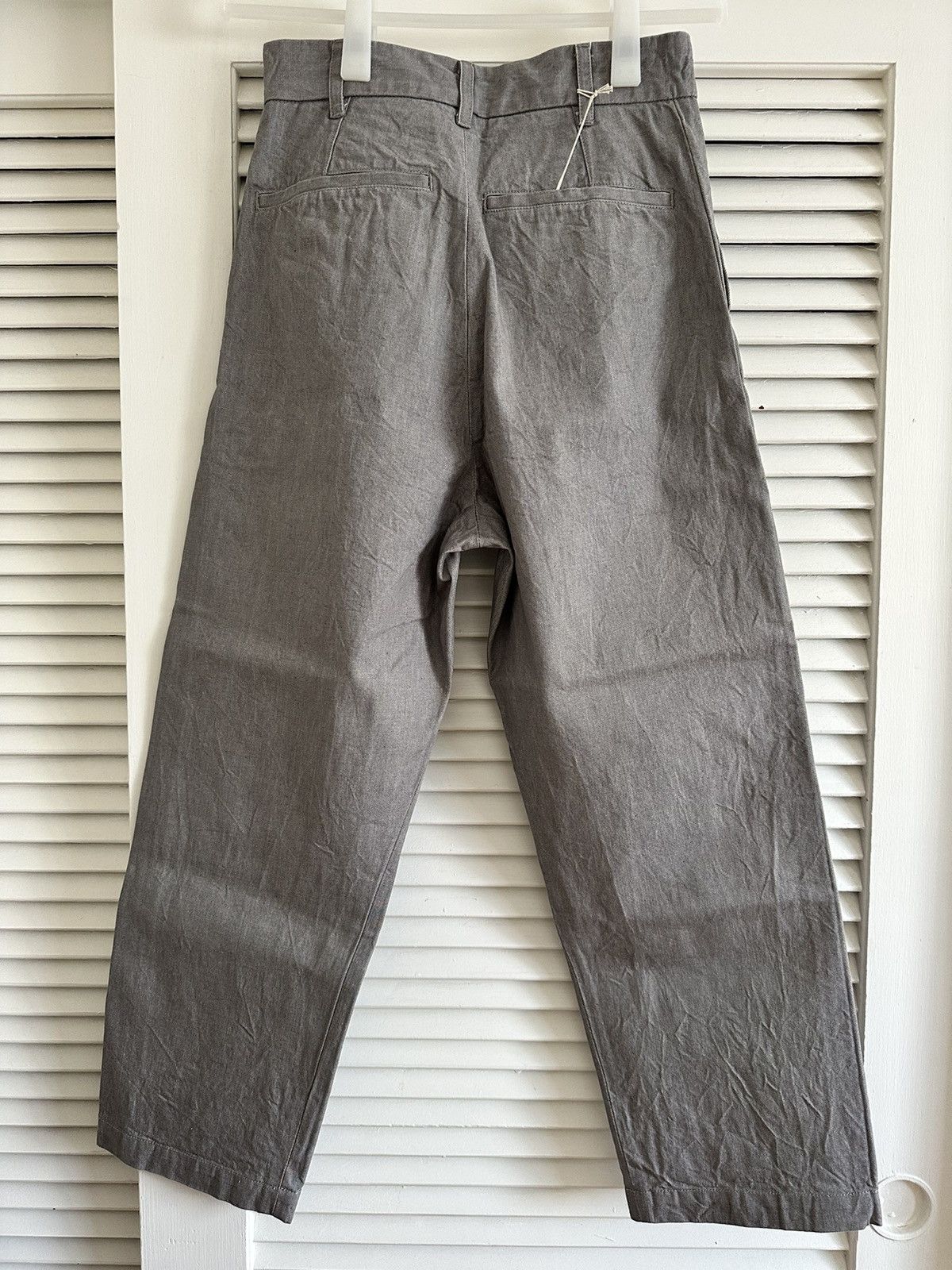 Fujito Fujito 2 Tuck Denim Trouser Light Gray Size 30 BNWT Size US 30 / EU 46 - 5 Thumbnail