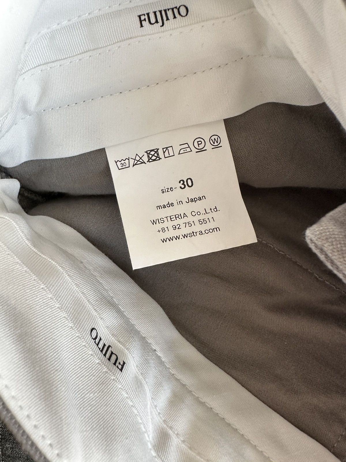 Fujito Fujito 2 Tuck Denim Trouser Light Gray Size 30 BNWT Size US 30 / EU 46 - 7 Thumbnail