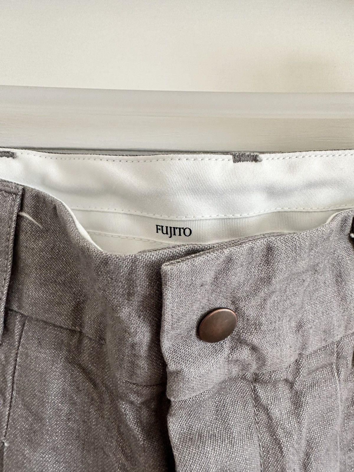 Fujito Fujito 2 Tuck Denim Trouser Light Gray Size 30 BNWT Size US 30 / EU 46 - 6 Thumbnail