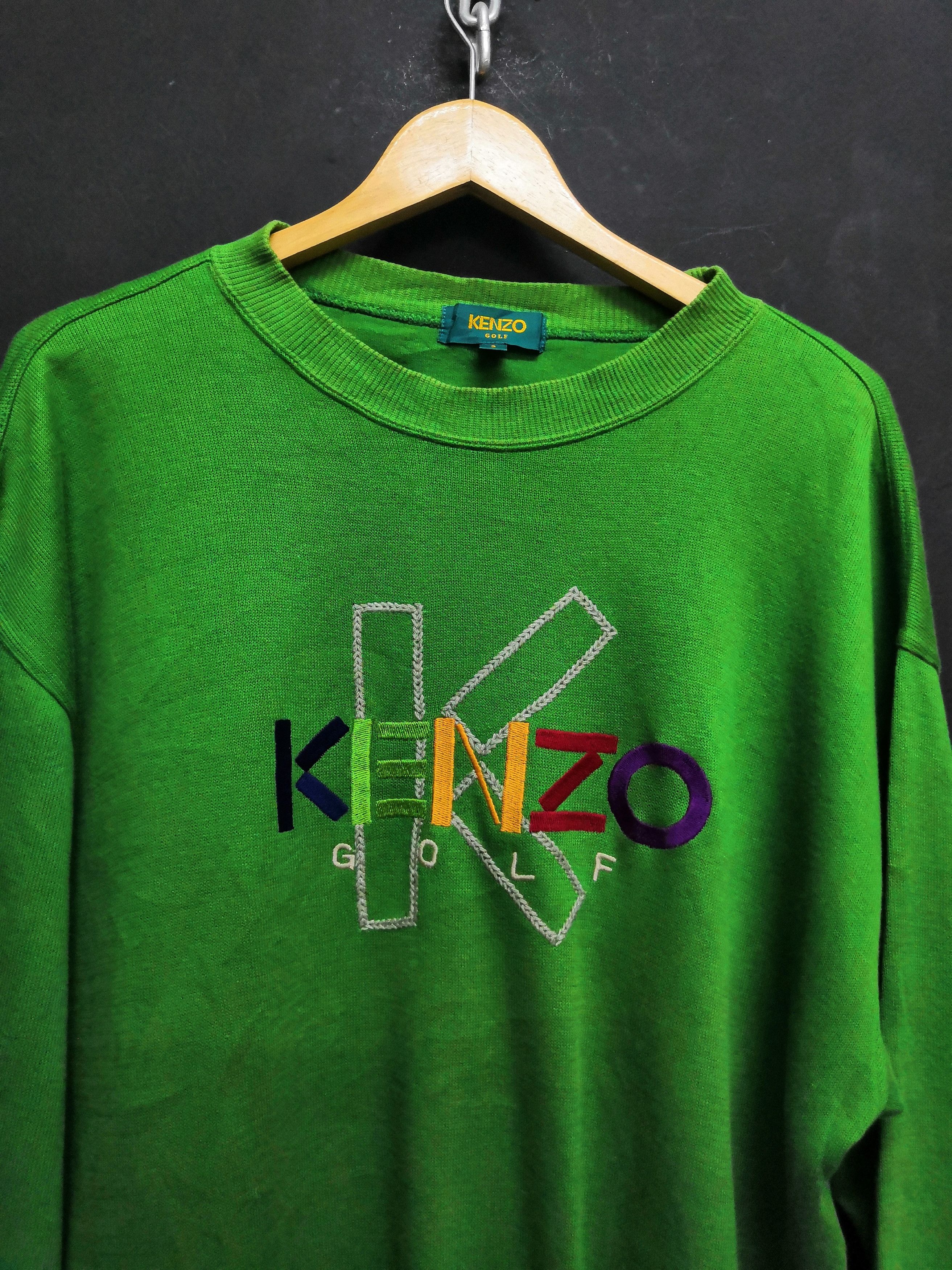 Japanese Brand × Kenzo Vtg Kenzo Golf Colourfull Word Sweatshirt Size US M / EU 48-50 / 2 - 2 Thumbnail