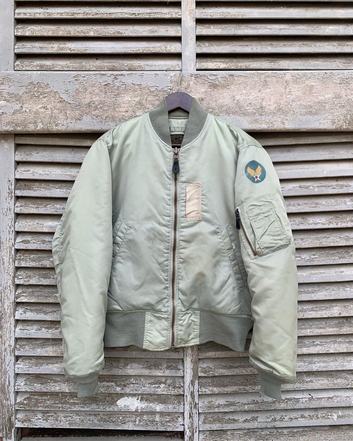 Vintage 🪖Vintage MA-1 USAF Man Intermediate Bomber Jacket Size US M / EU 48-50 / 2 - 2 Thumbnail