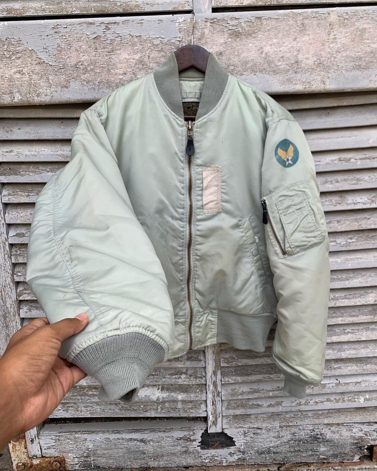 Vintage 🪖Vintage MA-1 USAF Man Intermediate Bomber Jacket Size US M / EU 48-50 / 2 - 4 Thumbnail