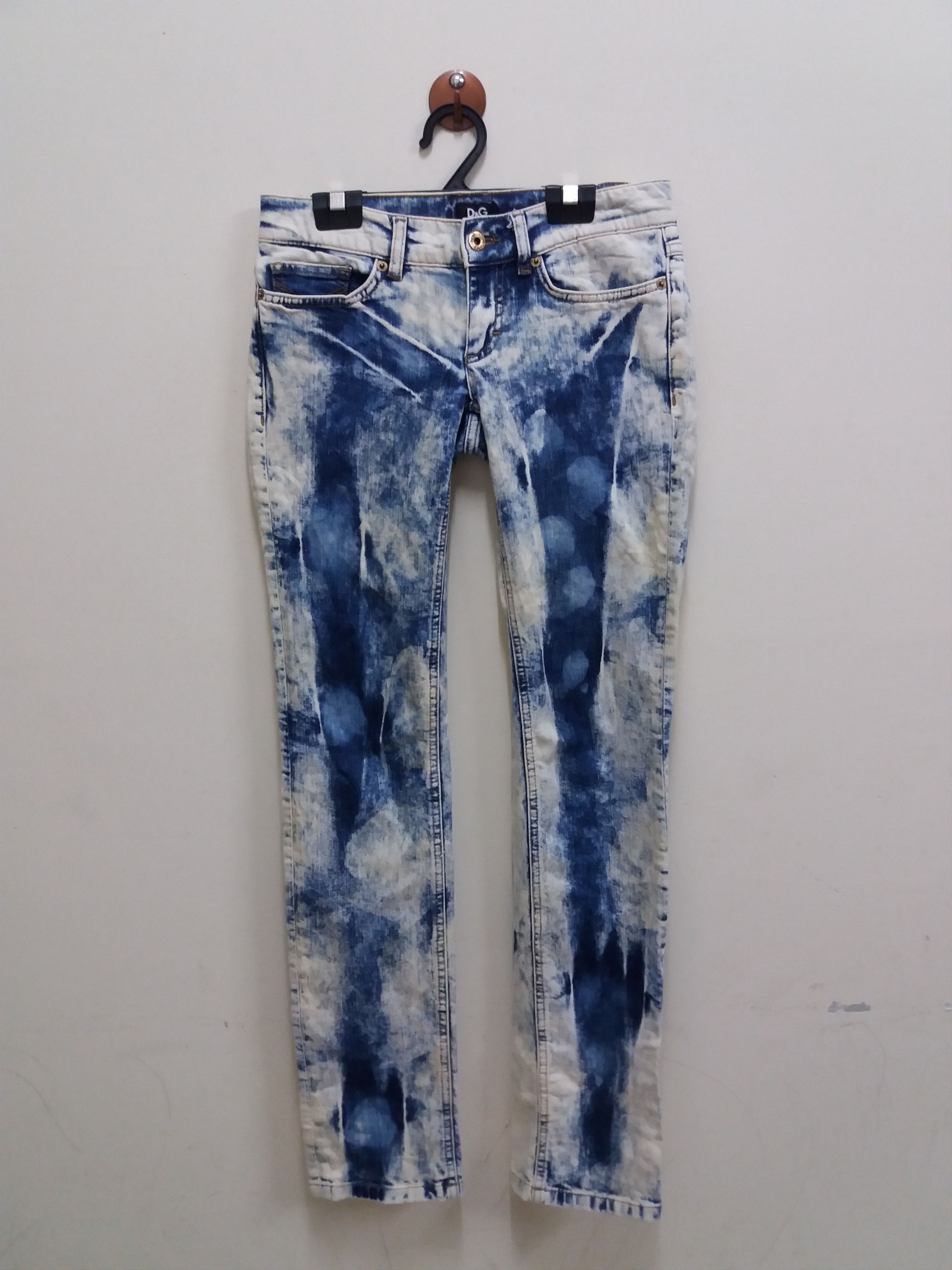 Dolce & Gabbana Dolce & Gabbana girly acid wash jeans waist size 30 inches Size US 30 / EU 46 - 1 Thumbnail