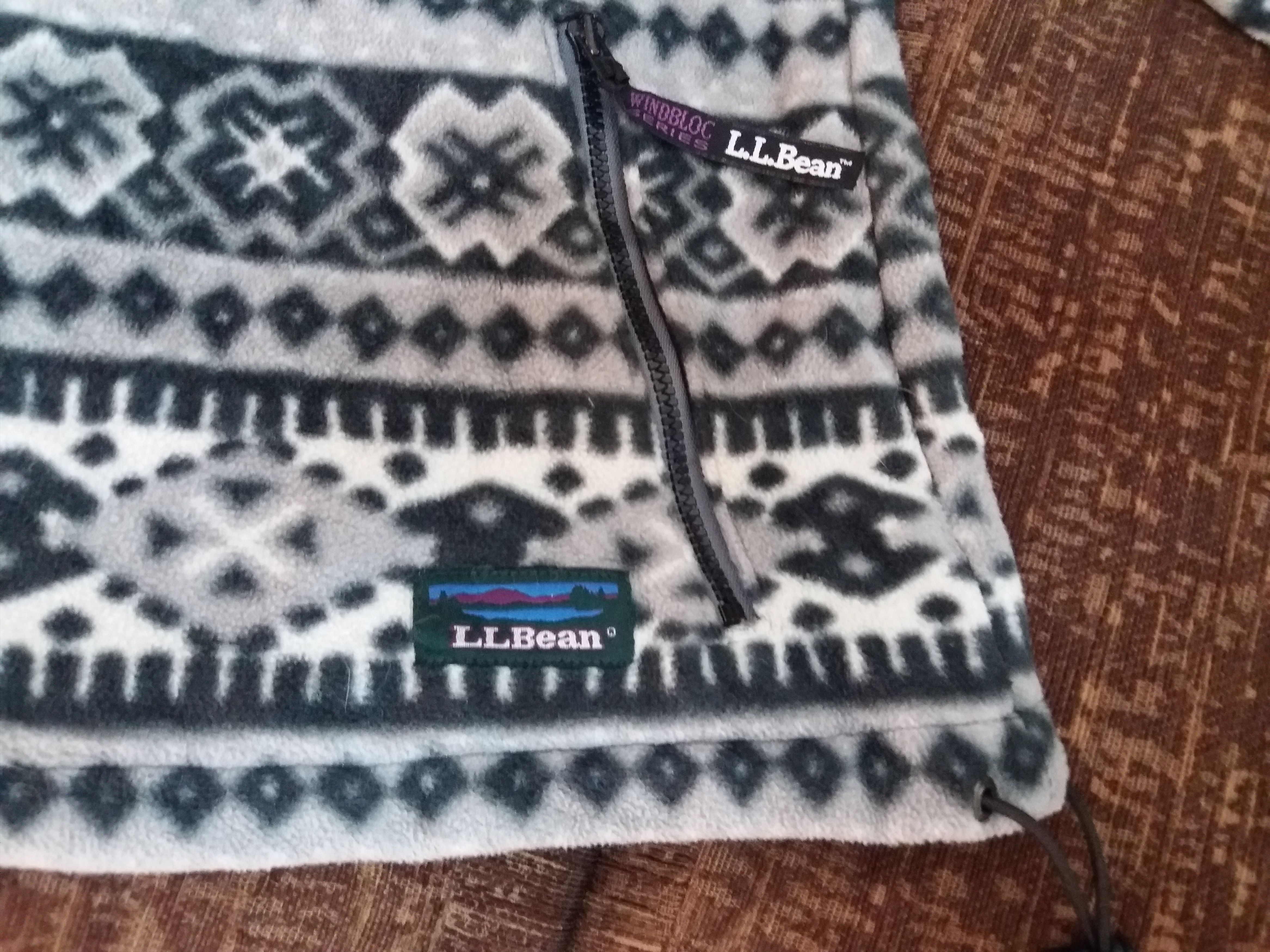L.L. Bean LL Bean printed fleece jacket polartec windbloc series Size US L / EU 52-54 / 3 - 5 Thumbnail