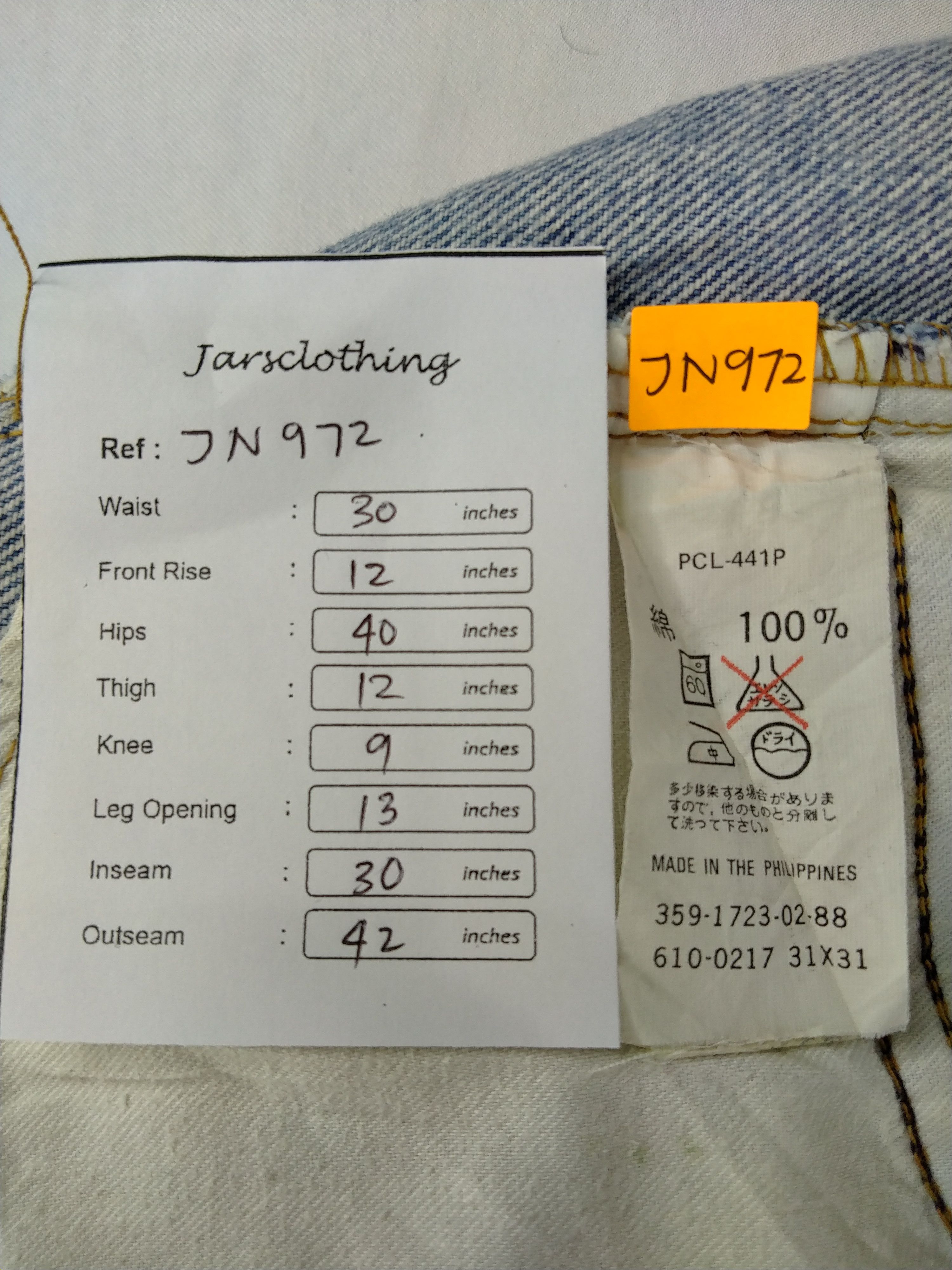 Levi's Blue Wash Vintage Levi's 610 Jeans 30x30 Denim -JN972 Size US 30 / EU 46 - 8 Thumbnail
