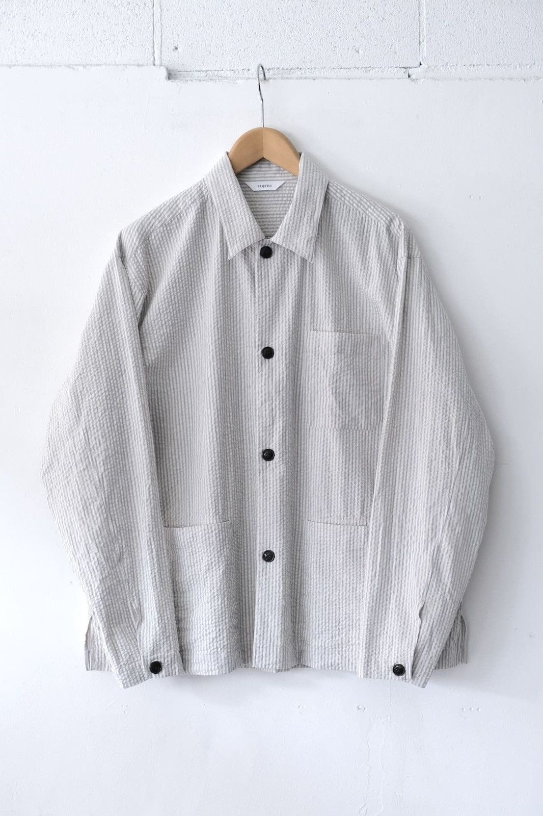 Fujito Fujito Shirt Jacket Natural Stripe Size 1 BNWT Size US S / EU 44-46 / 1 - 1 Thumbnail