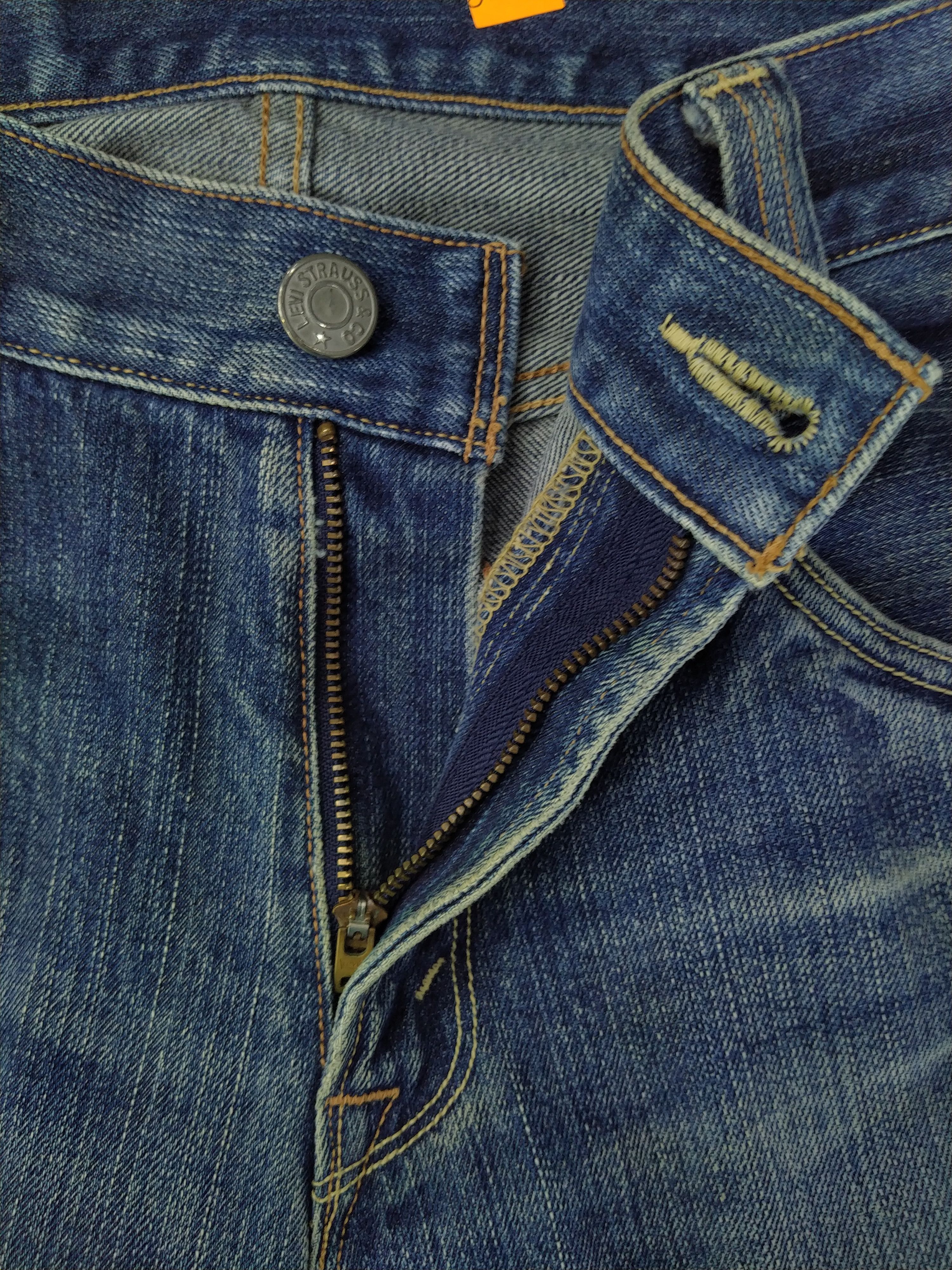 Levi's Dirty Blue Distressed Vintage Levi's 703 Denim -JN838 Size US 33 - 6 Thumbnail