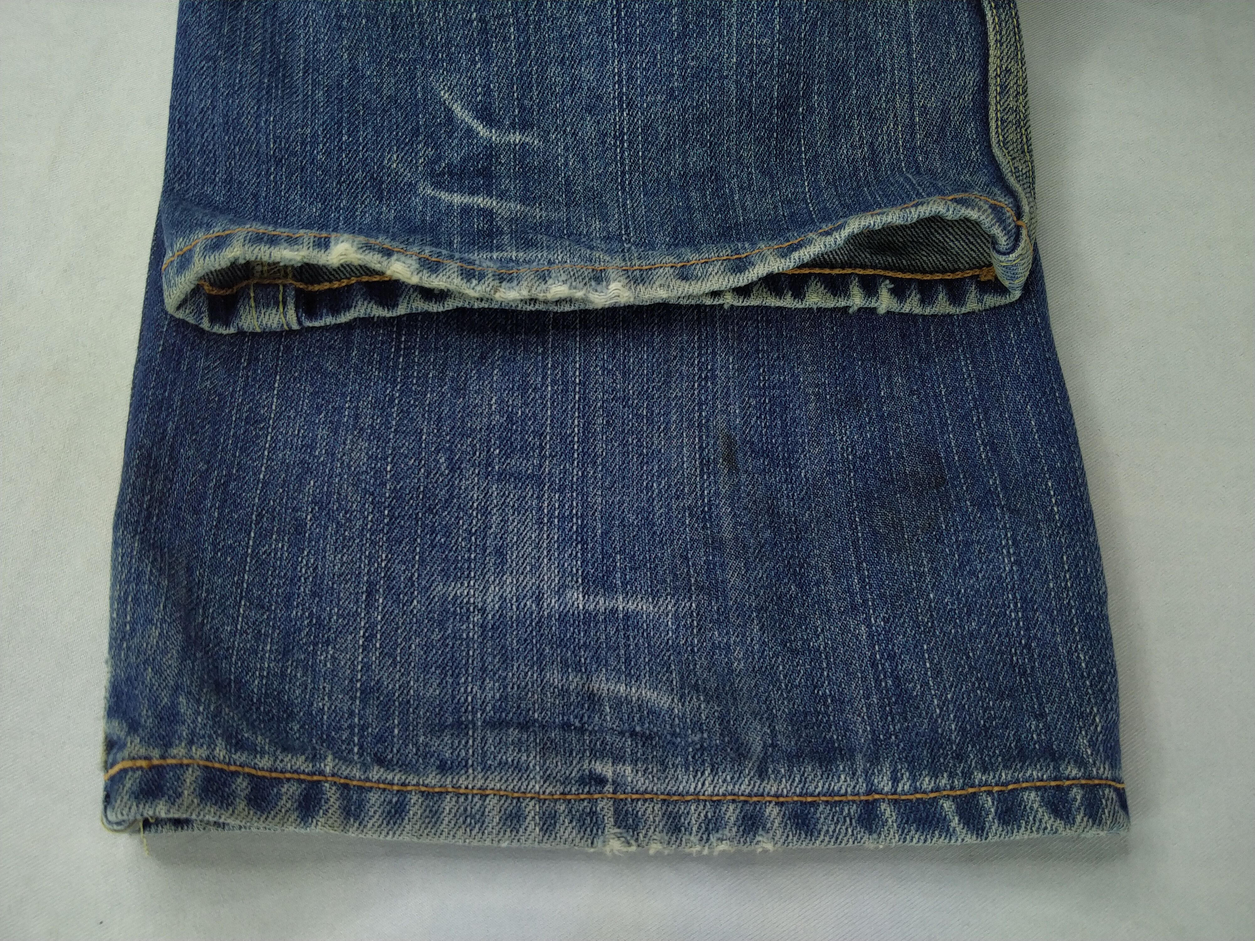 Levi's Dirty Blue Distressed Vintage Levi's 703 Denim -JN838 Size US 33 - 9 Thumbnail