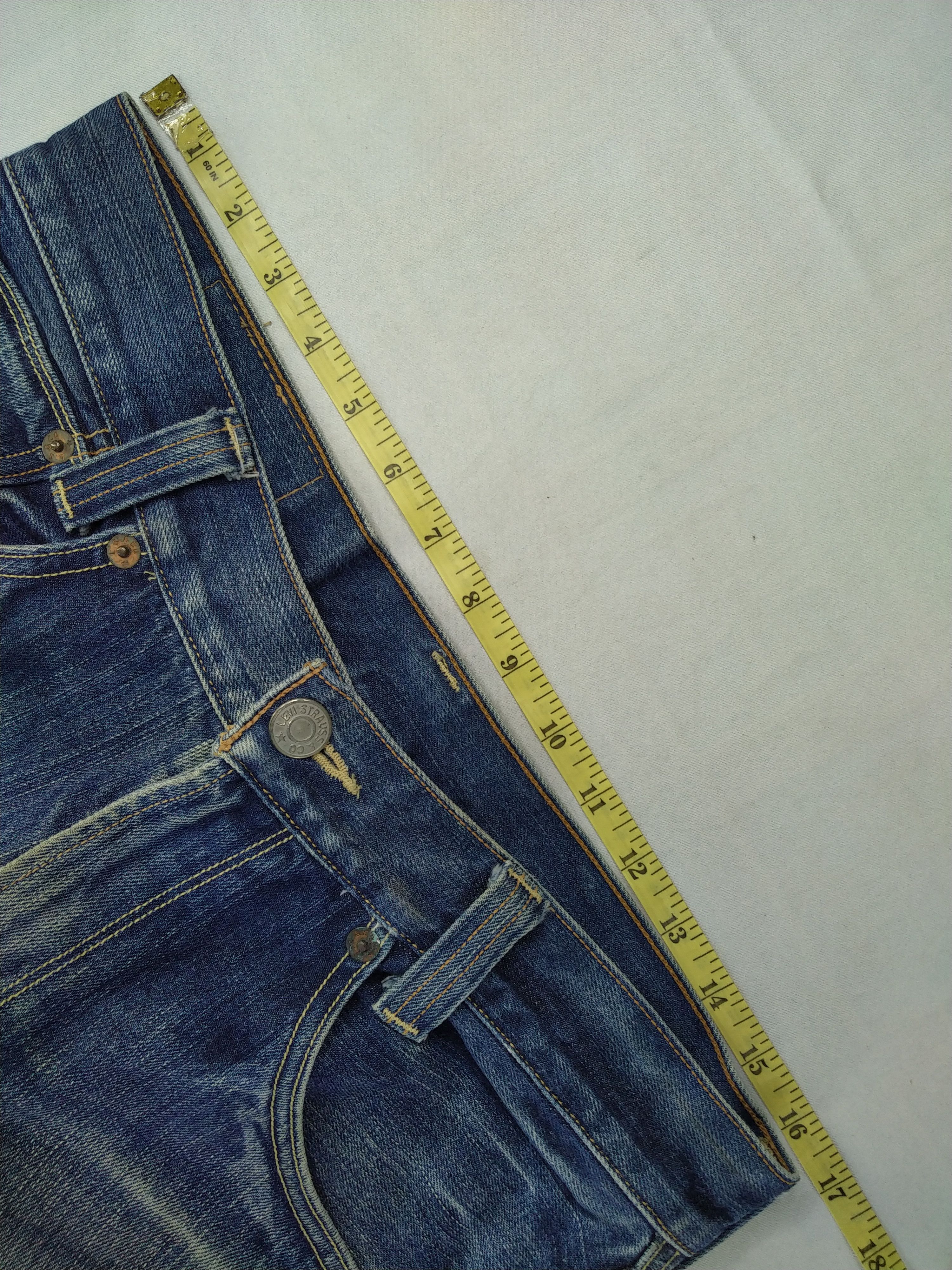 Levi's Dirty Blue Distressed Vintage Levi's 703 Denim -JN838 Size US 33 - 5 Thumbnail