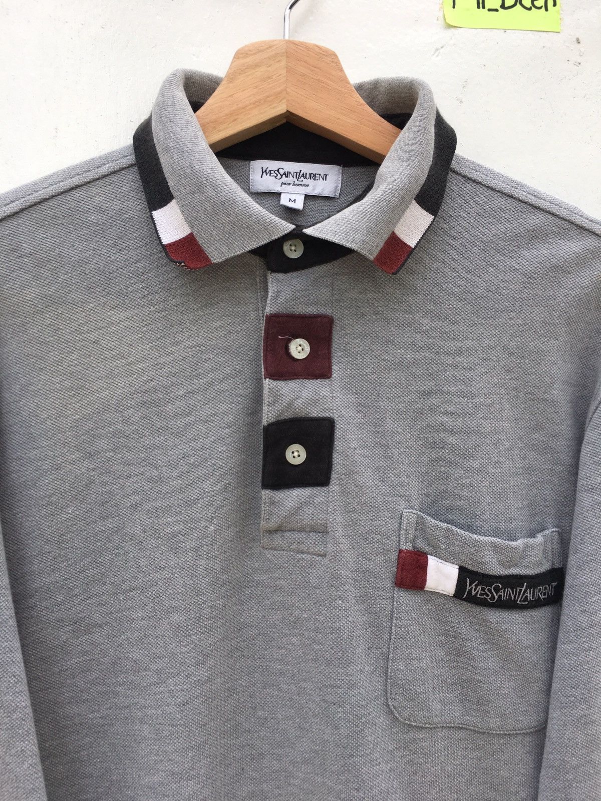 Yves Saint Laurent Vintage Yves Saint Laurent YSL Logo Polo Shirt Size US M / EU 48-50 / 2 - 1 Thumbnail
