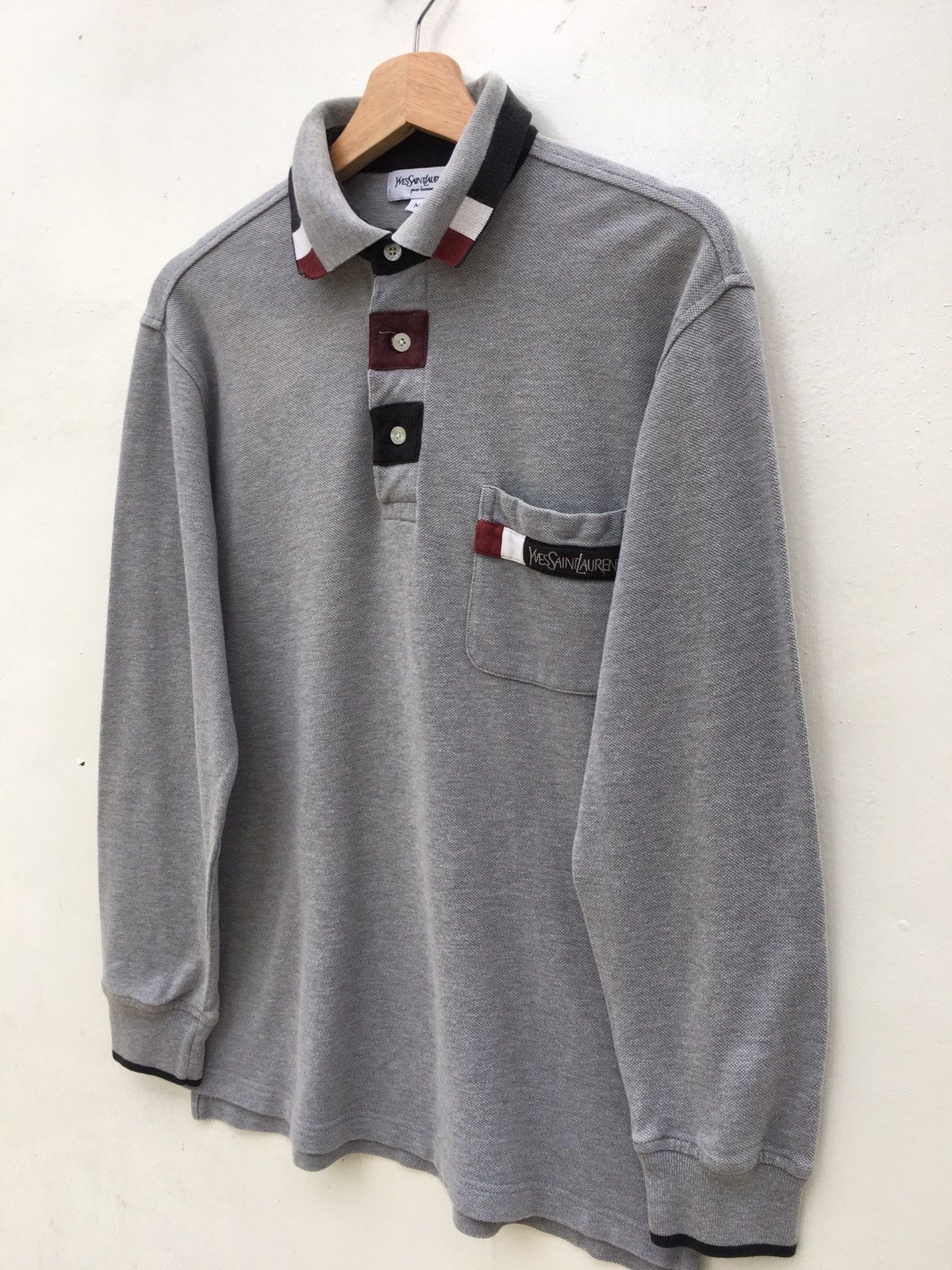 Yves Saint Laurent Vintage Yves Saint Laurent YSL Logo Polo Shirt Size US M / EU 48-50 / 2 - 4 Thumbnail