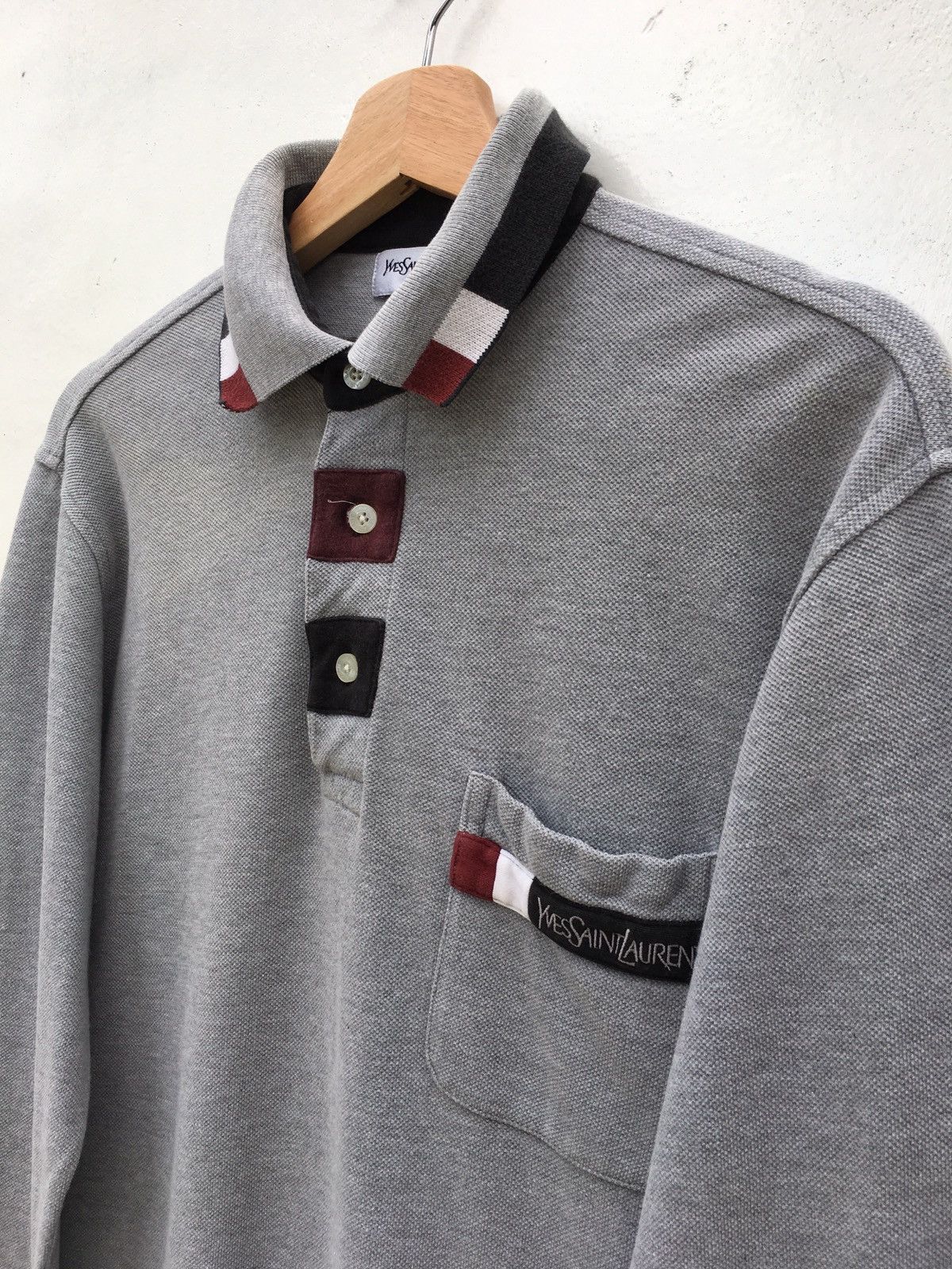 Yves Saint Laurent Vintage Yves Saint Laurent YSL Logo Polo Shirt Size US M / EU 48-50 / 2 - 5 Thumbnail