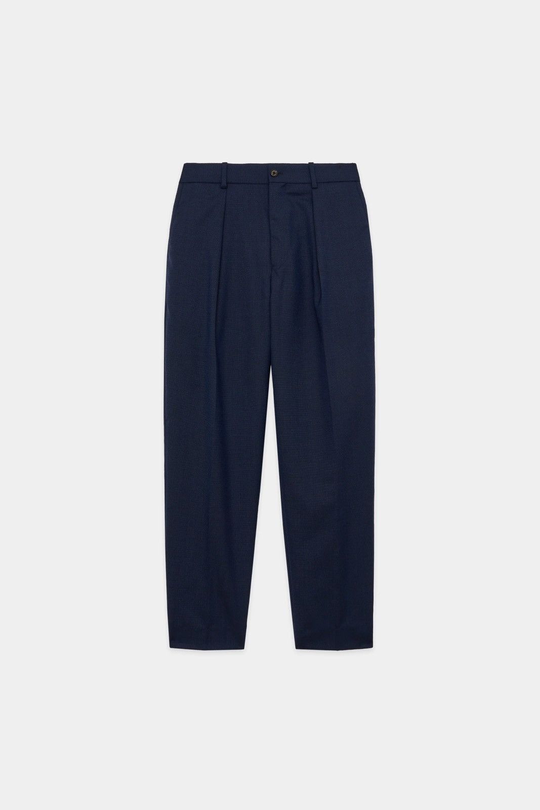 Markaware Markaware ORGANIC WOOL TROPICAL PEGTOP TROUSERS NAVY SIZE 1 Size US 29 - 1 Thumbnail