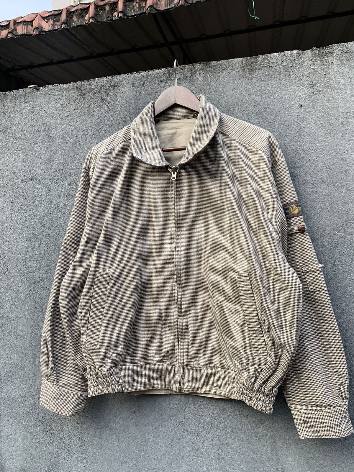 Vintage Vintage Crocodile Classic Reversible Bomber Jacket Size US S / EU 44-46 / 1 - 8 Thumbnail
