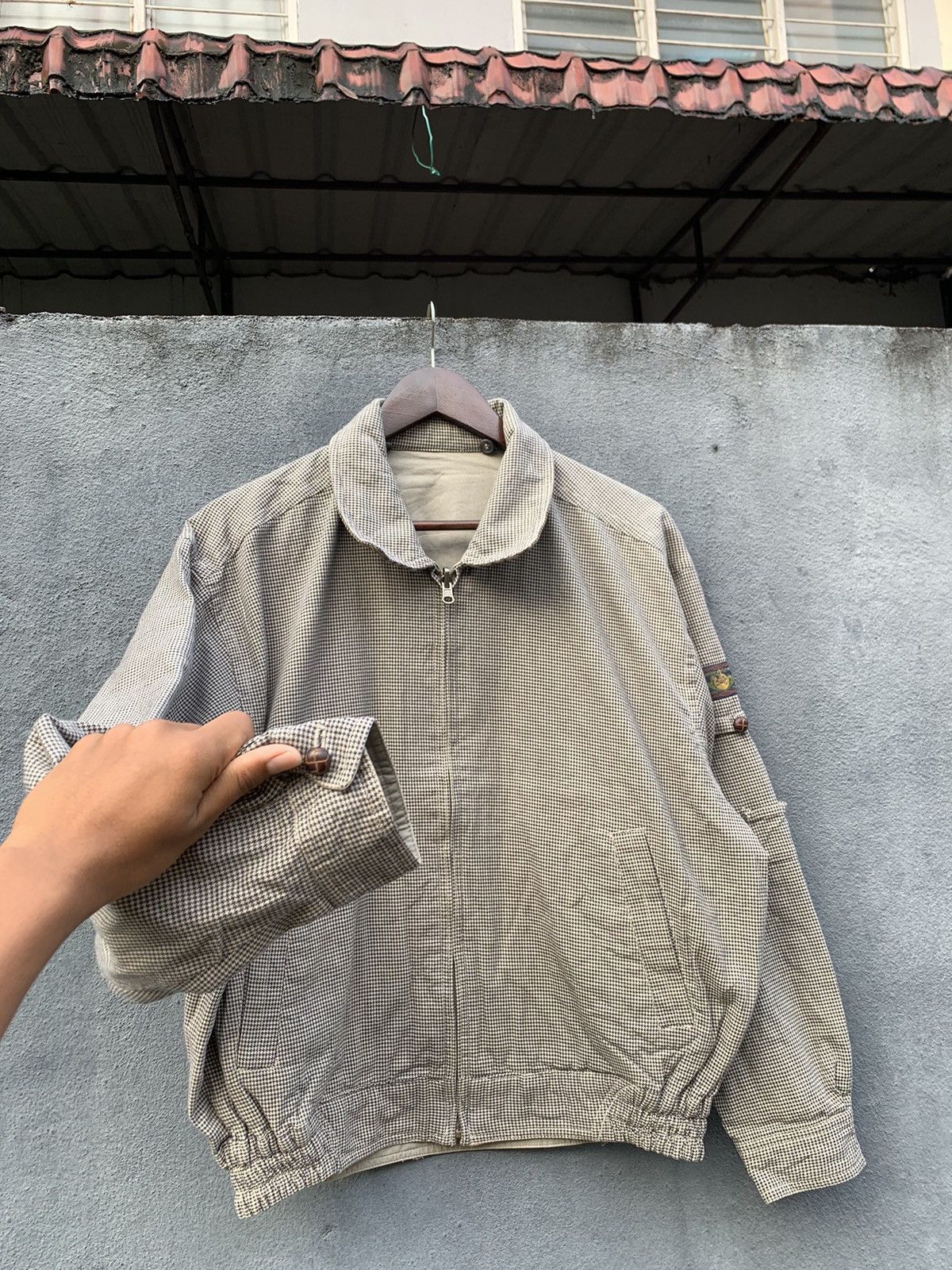 Vintage Vintage Crocodile Classic Reversible Bomber Jacket Size US S / EU 44-46 / 1 - 2 Thumbnail