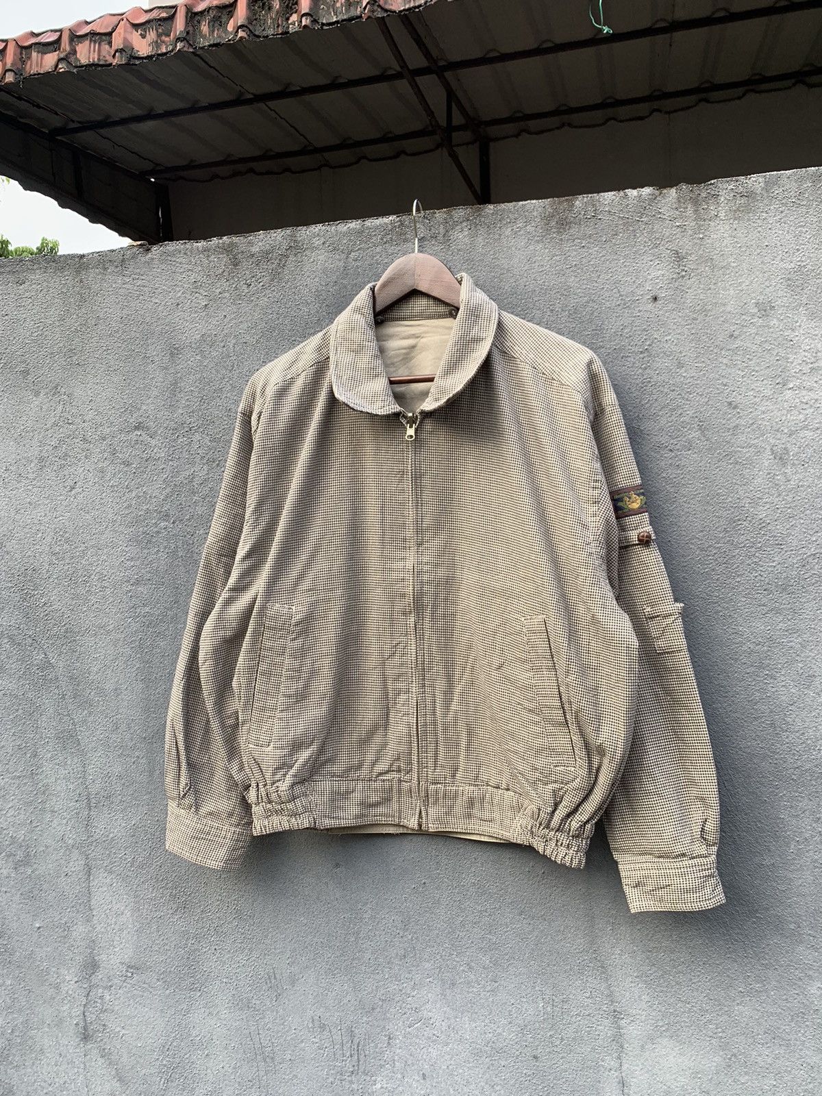 Vintage Vintage Crocodile Classic Reversible Bomber Jacket Size US S / EU 44-46 / 1 - 1 Thumbnail