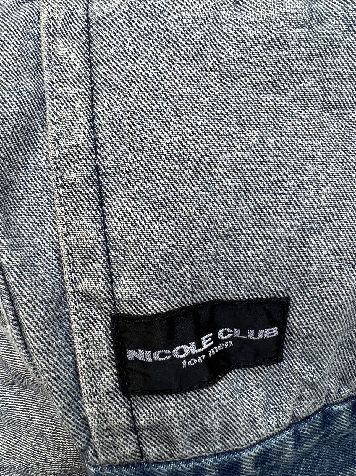 Nicole Club RARE !! Vintage 90s Nicole Club Japan Tactical Denim Jacket Size US L / EU 52-54 / 3 - 23 Thumbnail