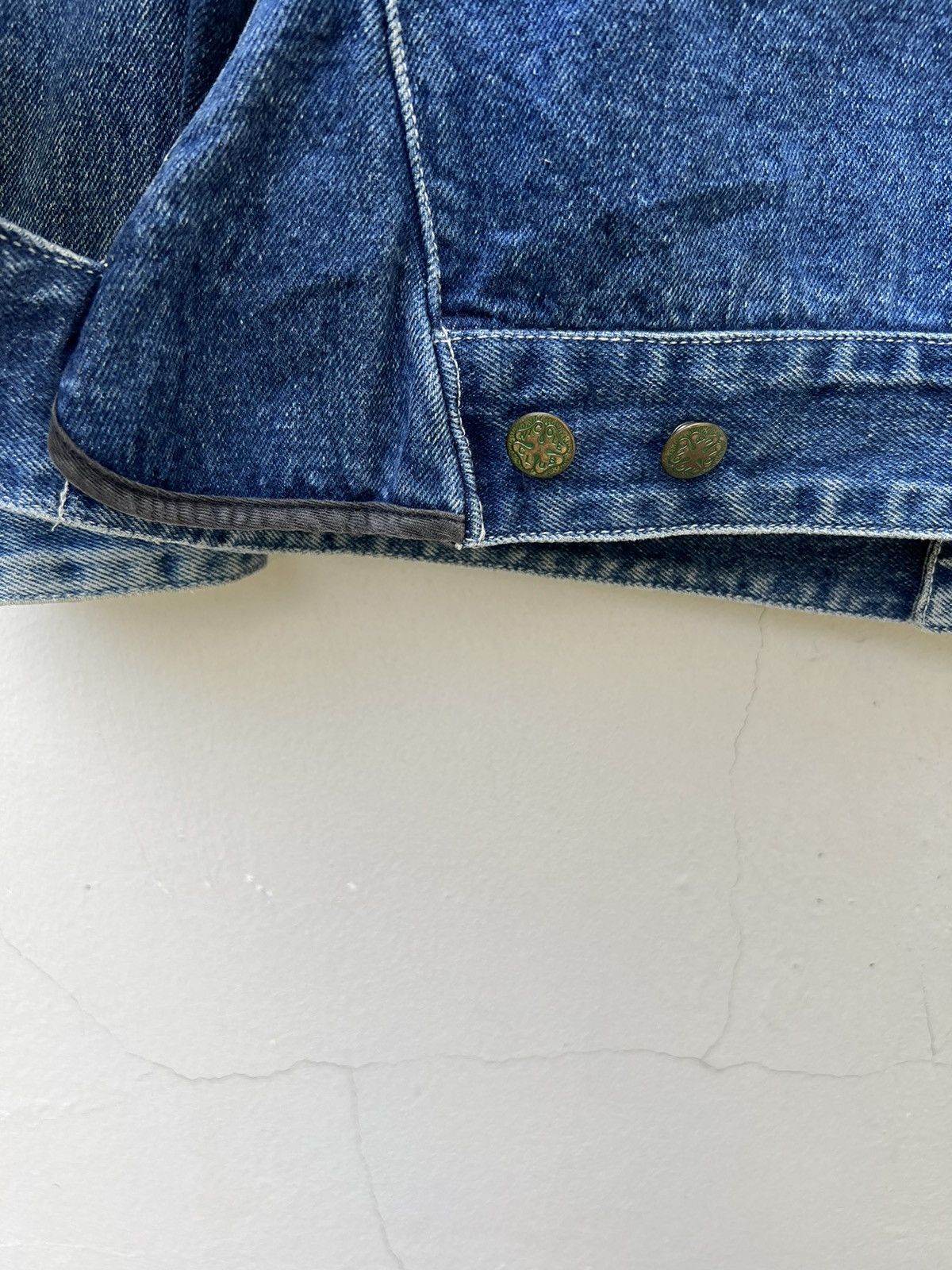 Nicole Club RARE !! Vintage 90s Nicole Club Japan Tactical Denim Jacket Size US L / EU 52-54 / 3 - 14 Thumbnail