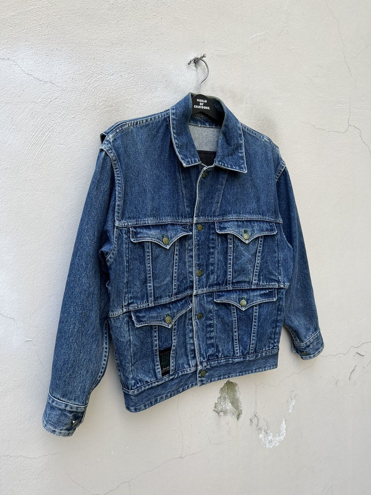 Nicole Club RARE !! Vintage 90s Nicole Club Japan Tactical Denim Jacket Size US L / EU 52-54 / 3 - 7 Thumbnail