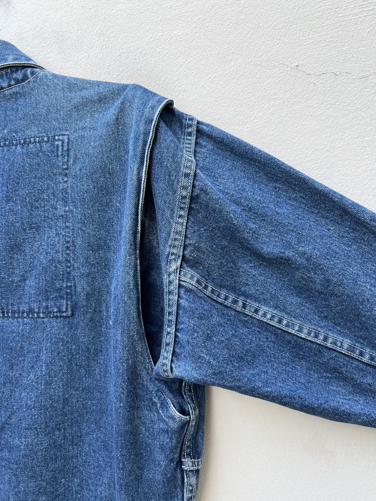Nicole Club RARE !! Vintage 90s Nicole Club Japan Tactical Denim Jacket Size US L / EU 52-54 / 3 - 18 Thumbnail
