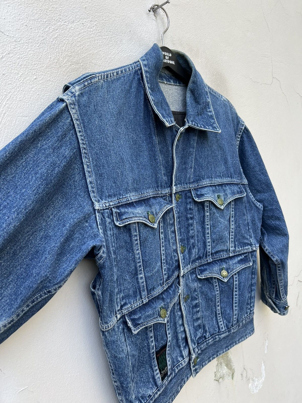 Nicole Club RARE !! Vintage 90s Nicole Club Japan Tactical Denim Jacket Size US L / EU 52-54 / 3 - 11 Thumbnail