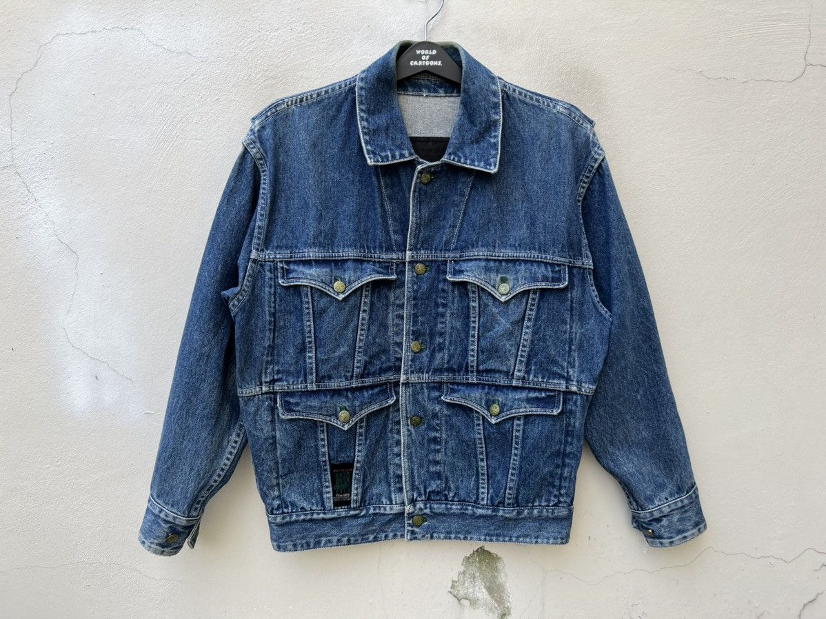 Nicole Club RARE !! Vintage 90s Nicole Club Japan Tactical Denim Jacket Size US L / EU 52-54 / 3 - 6 Thumbnail