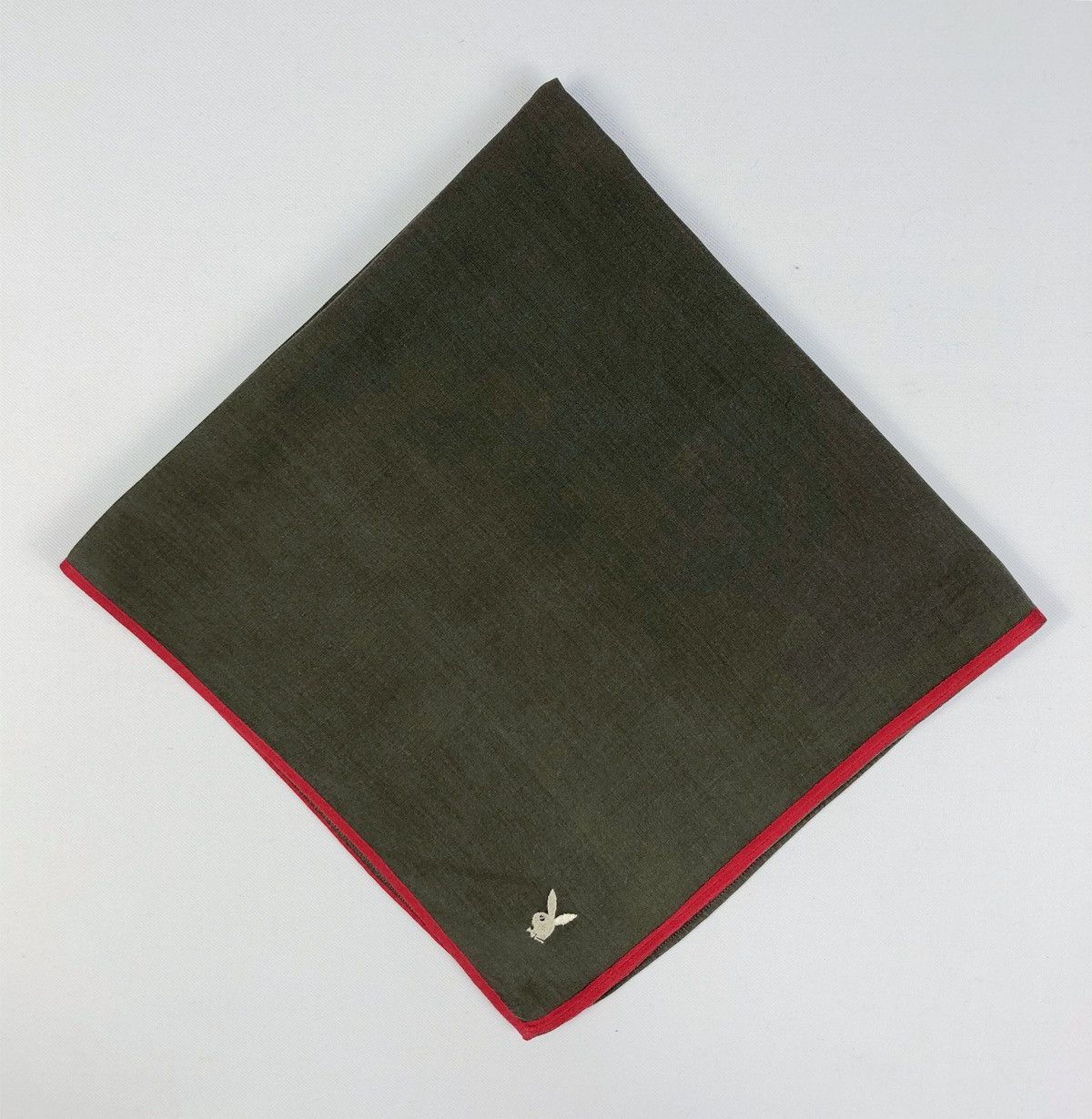 Playboy Rare Vintage Playboy Embroidered Logo Handkerchief Size ONE SIZE - 1 Thumbnail
