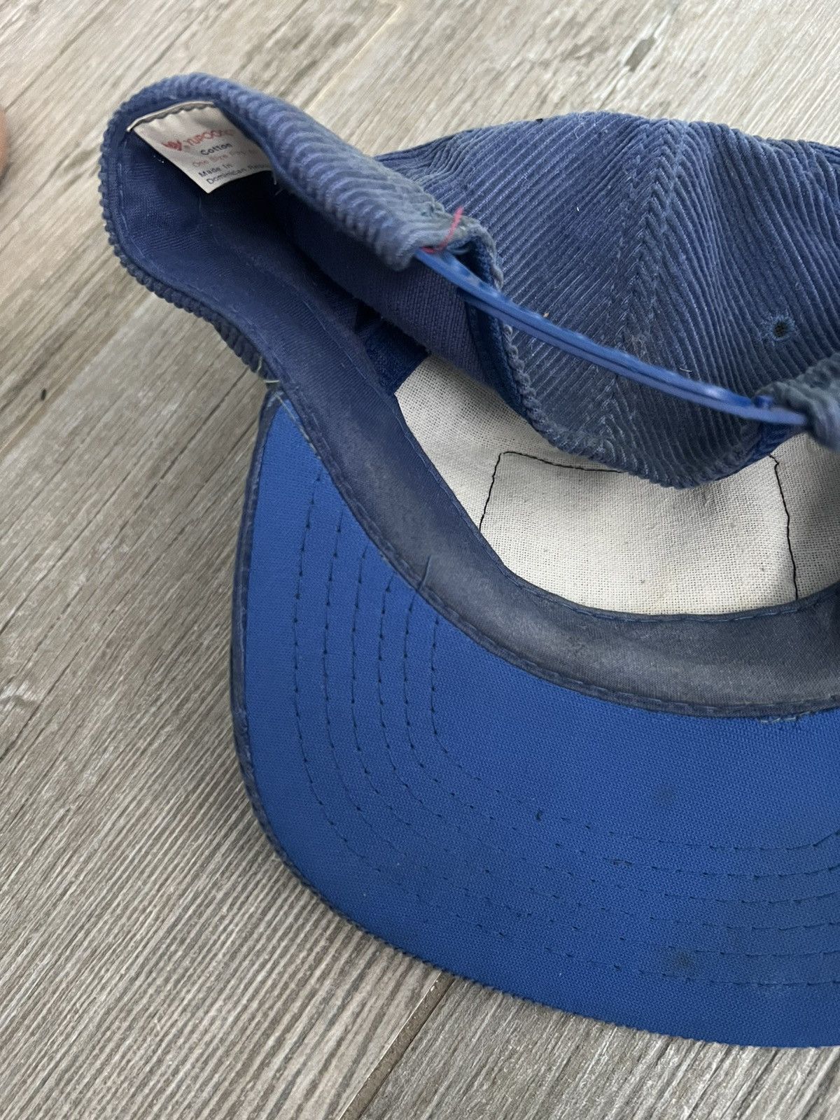 Vintage 1980s Hydraulic Truck Equipment Blue Corduroy Vintage Hat Size ONE SIZE - 6 Thumbnail