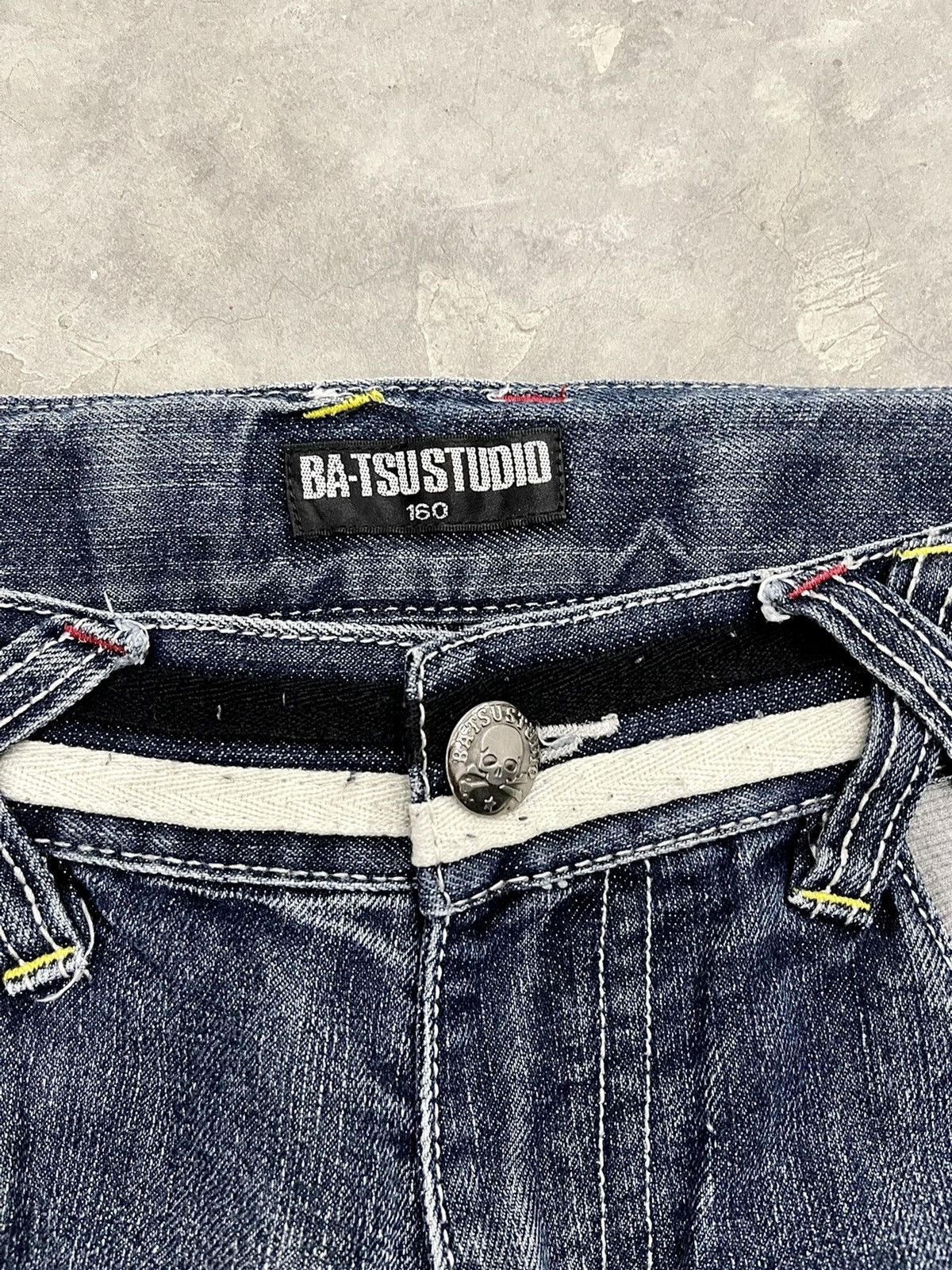 Japanese Brand × Vintage 💥VINTAGE💥BA-TSU STUDIO SKULLS NICE PATCHES DESIGN SINCE 1972 Size US 30 / EU 46 - 13 Thumbnail