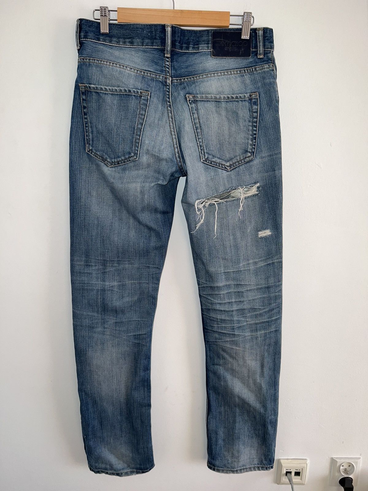 H&M Vintage Jimmy Choo x H&M Blue Jeans Size US 31 - 2 Thumbnail