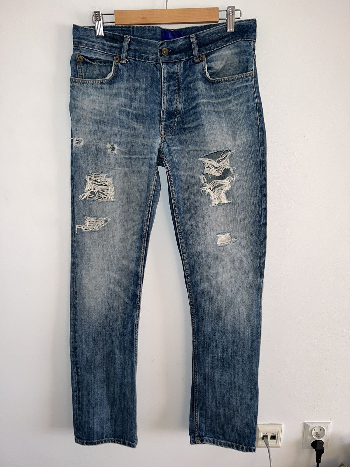 H&M Vintage Jimmy Choo x H&M Blue Jeans Size US 31 - 1 Thumbnail