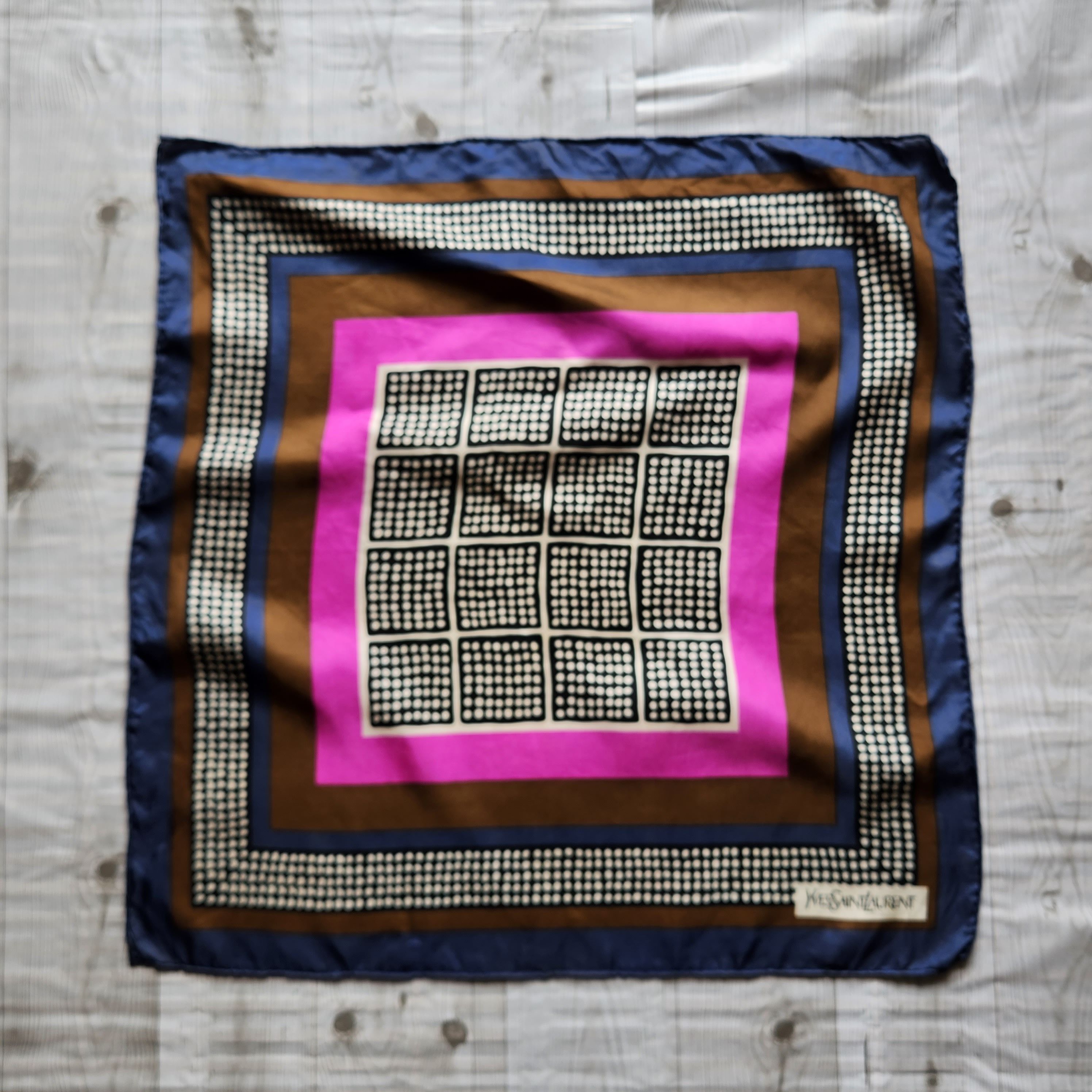 Vintage Yves Saint Laurent Scarf Multicolor