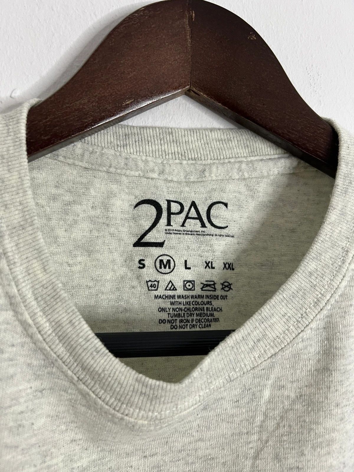 Band Tees 2Pac Shakur Grey T-shirt Size US M / EU 48-50 / 2 - 4 Thumbnail