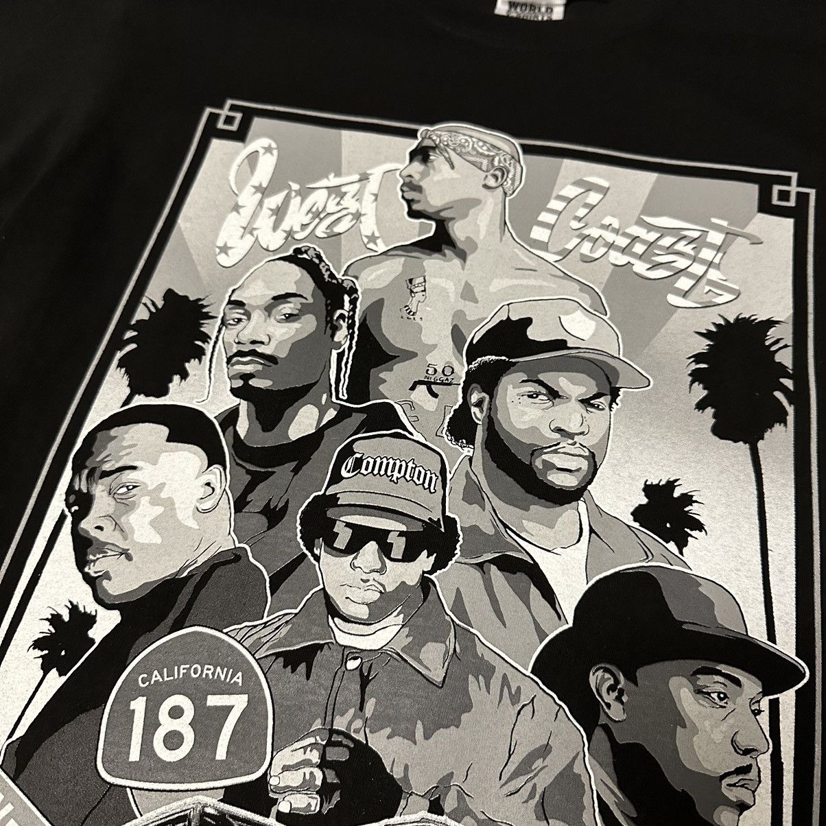 Other WEST COAST T-SHIRT WITH MULTIPLE RAPPERS Size US M / EU 48-50 / 2 - 3 Thumbnail