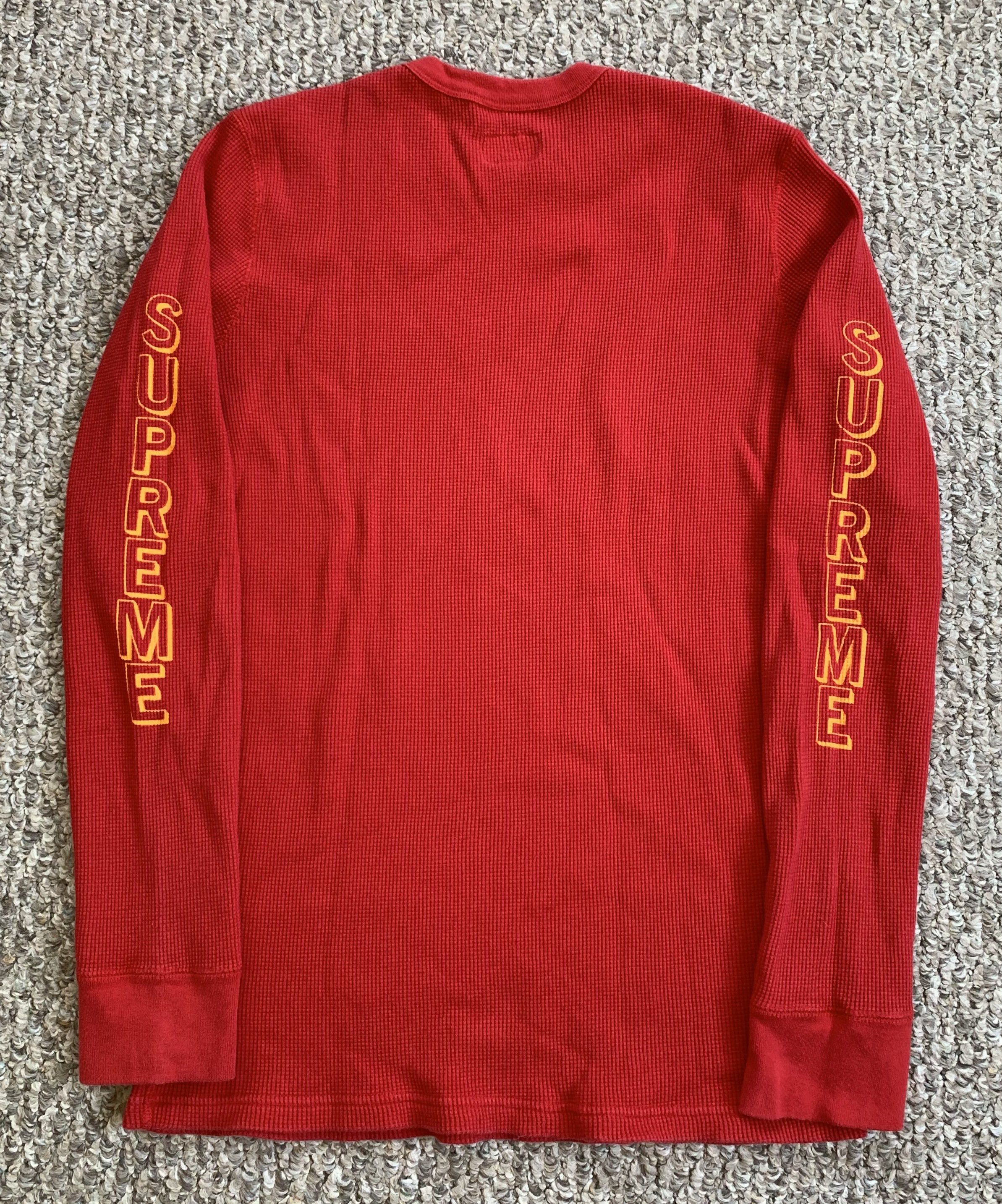 Supreme F/W 2015 Supreme Logo Thermal Shirt Size US M / EU 48-50 / 2 - 5 Thumbnail
