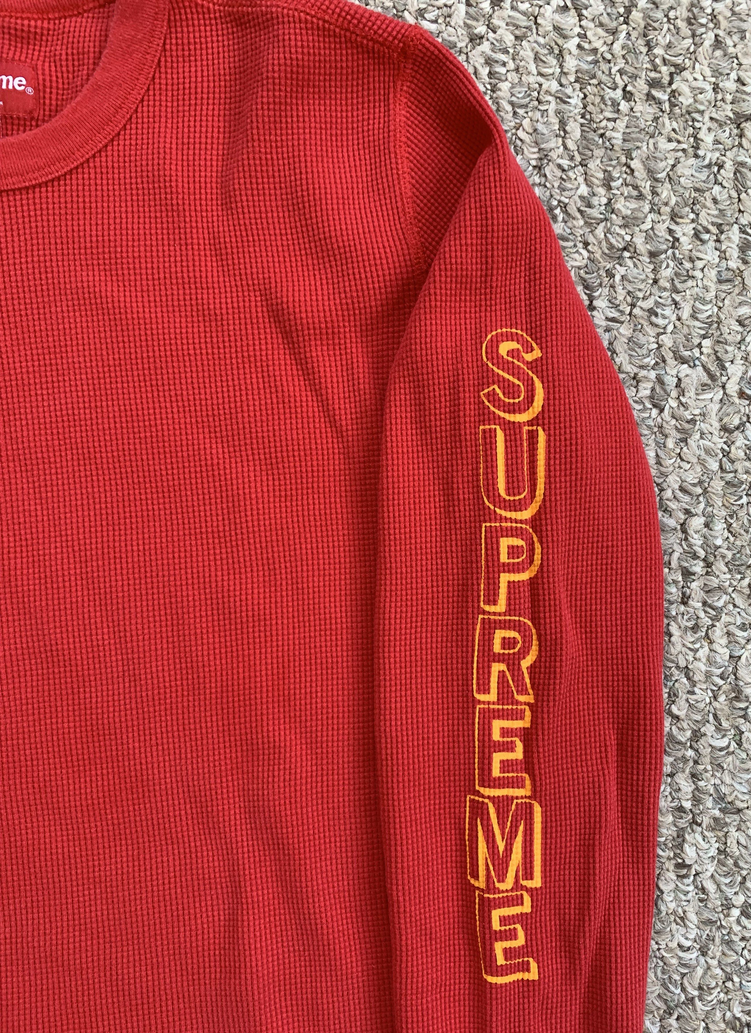 Supreme F/W 2015 Supreme Logo Thermal Shirt Size US M / EU 48-50 / 2 - 3 Thumbnail