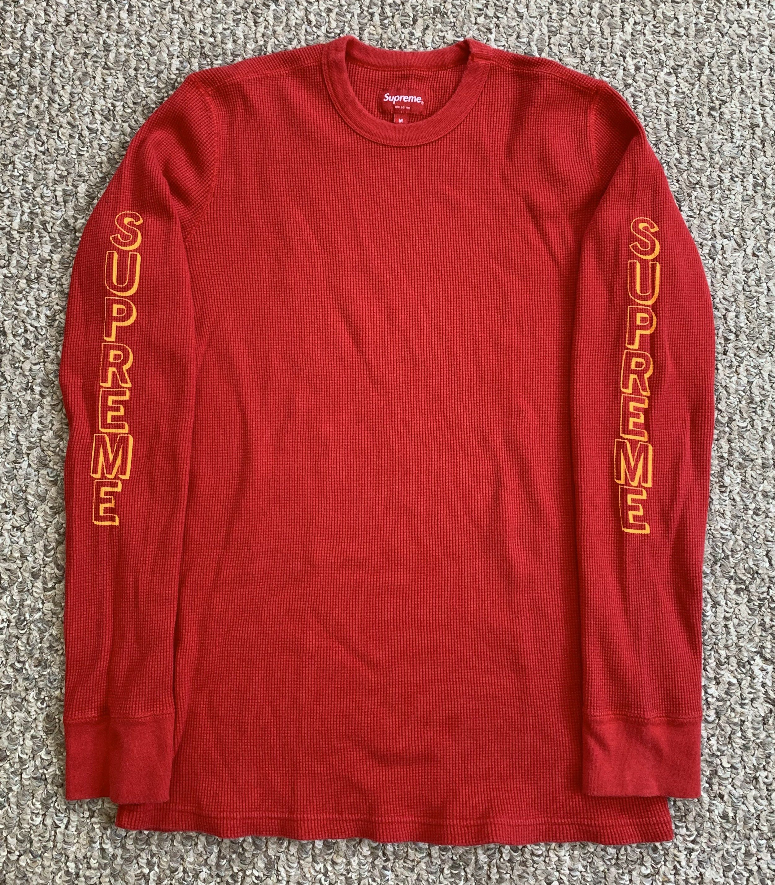 Supreme F/W 2015 Supreme Logo Thermal Shirt Size US M / EU 48-50 / 2 - 1 Thumbnail