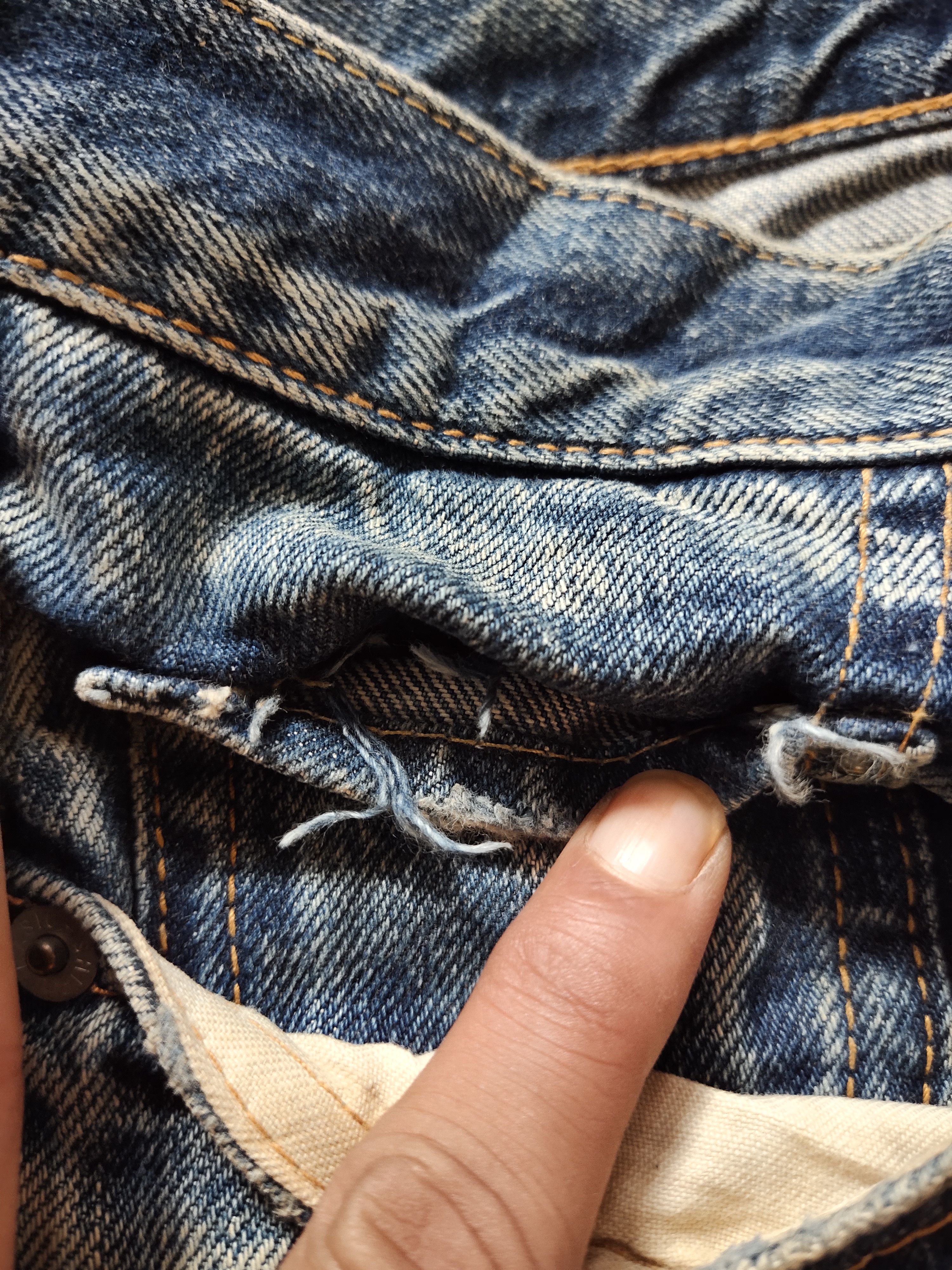 Japanese Brand × Ships Jet Blue Rare ship jet blue distressed denim jeans Size US 31 - 9 Thumbnail