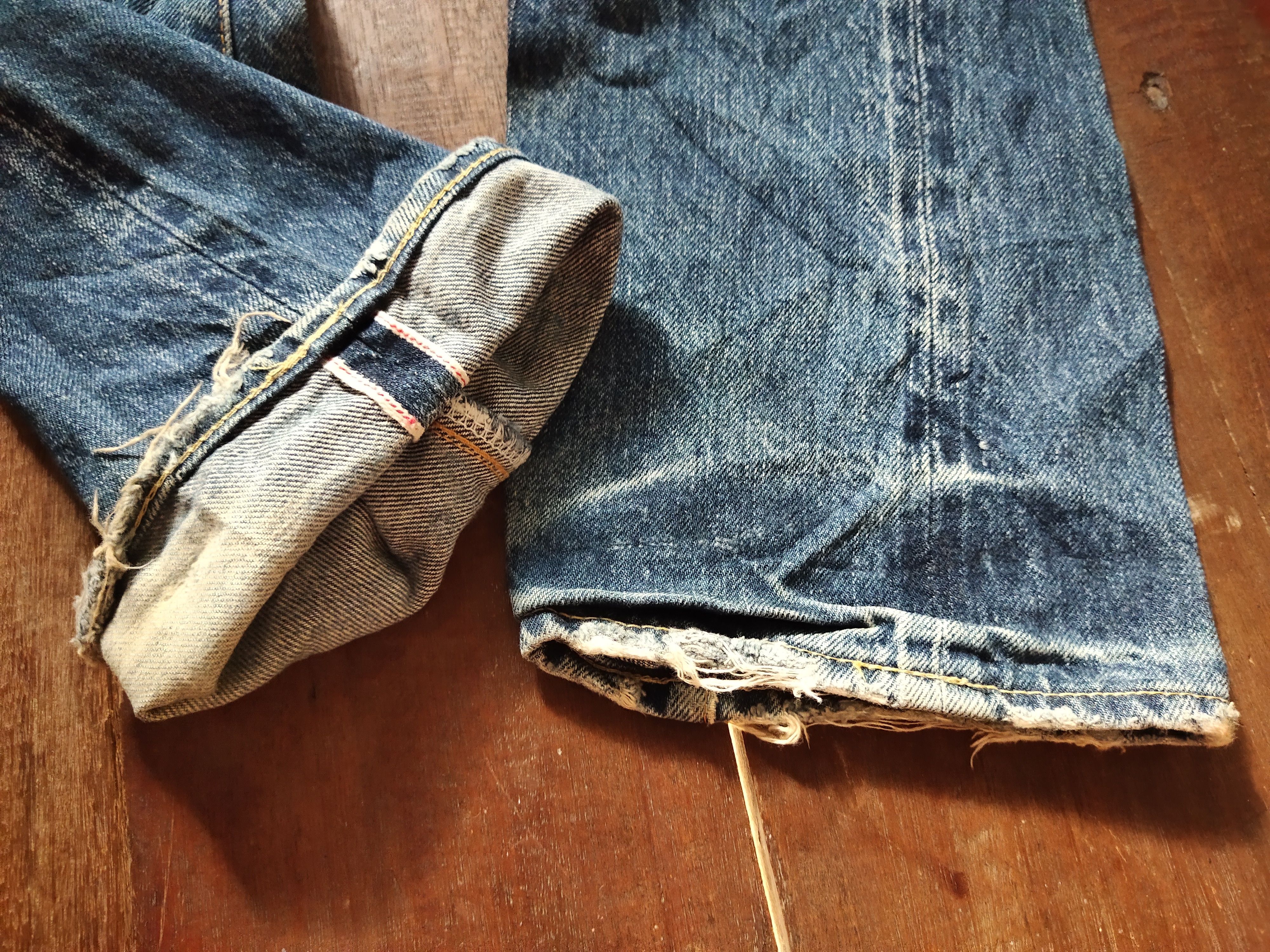 Japanese Brand × Ships Jet Blue Rare ship jet blue distressed denim jeans Size US 31 - 6 Thumbnail