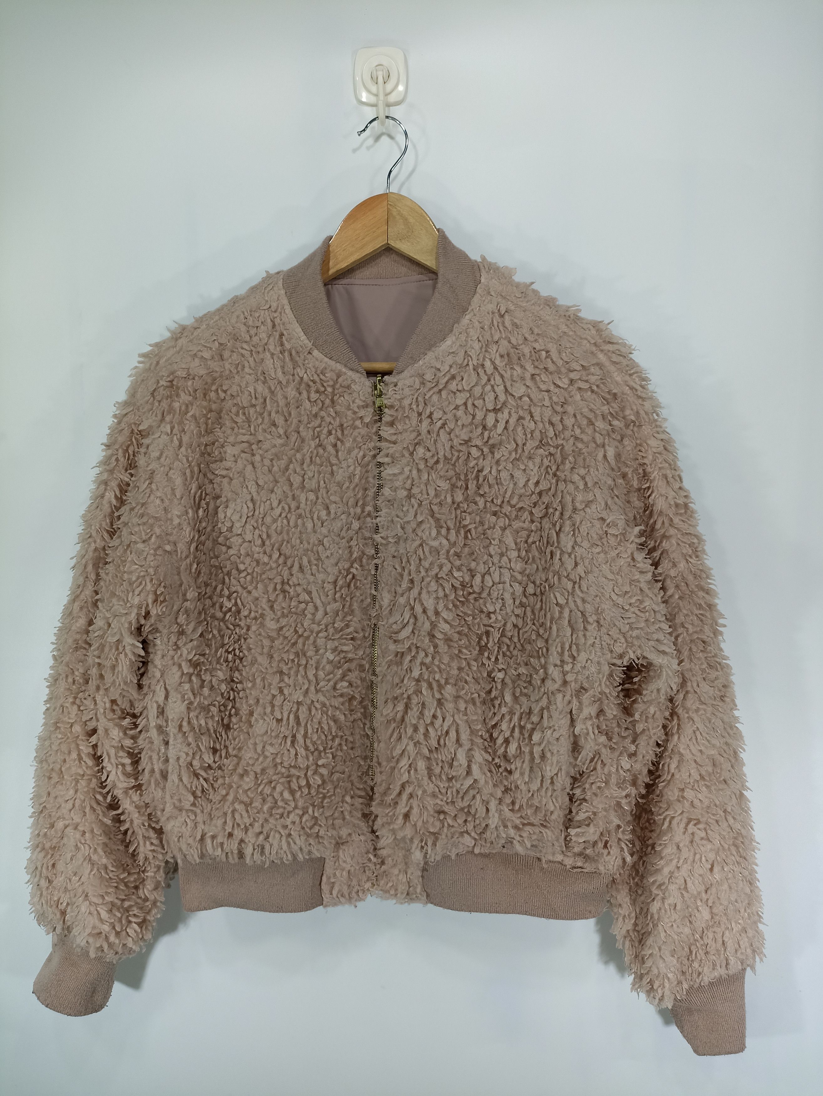 Japanese Brand × Vintage Bomber Cropped Reversible Bulky Fleece Streetwear Size US M / EU 48-50 / 2 - 1 Thumbnail