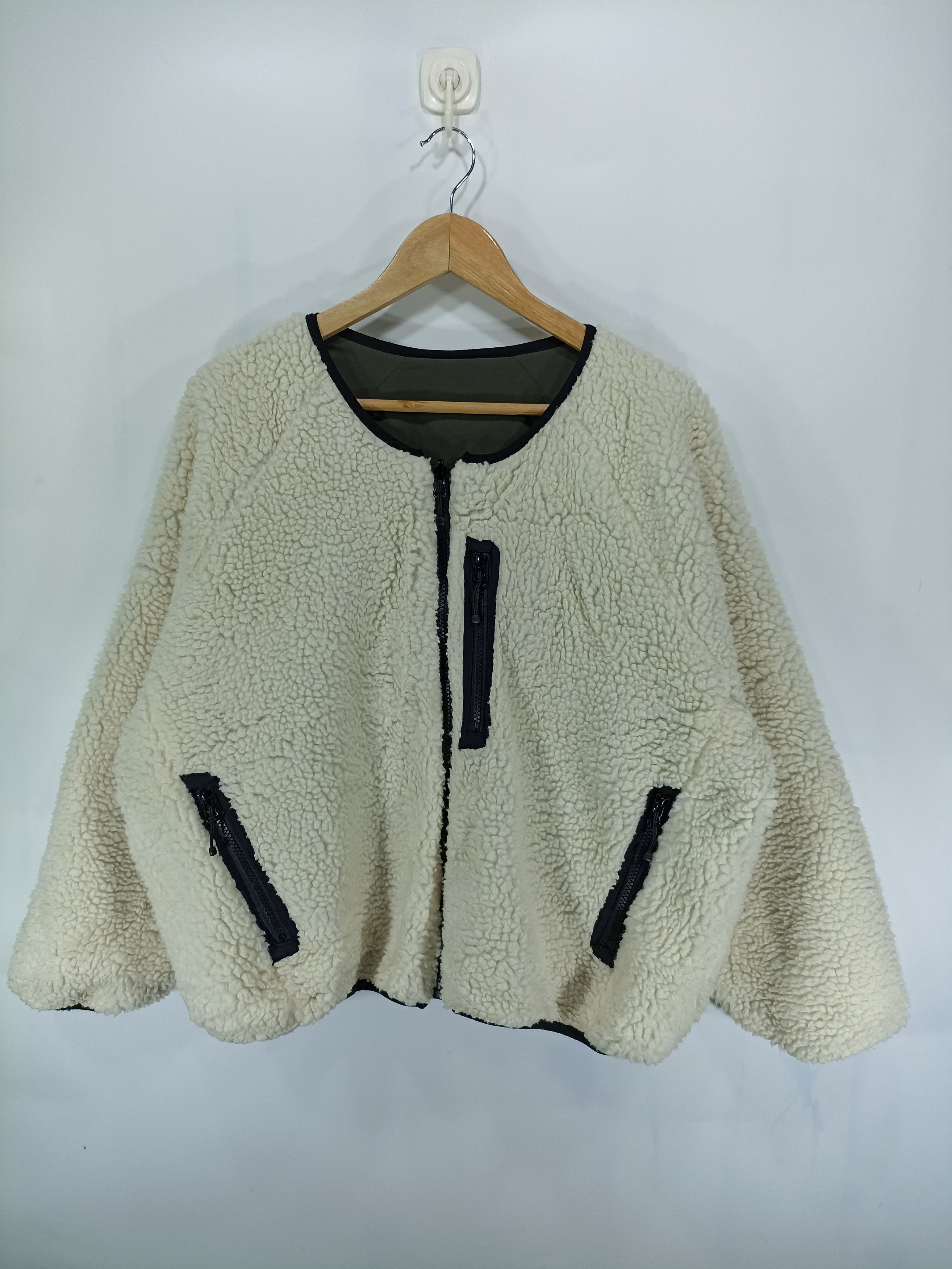 Beauty Beast × Japanese Brand Freak's Store Cropped Reversible Sherpa Fleece Size US L / EU 52-54 / 3 - 1 Thumbnail