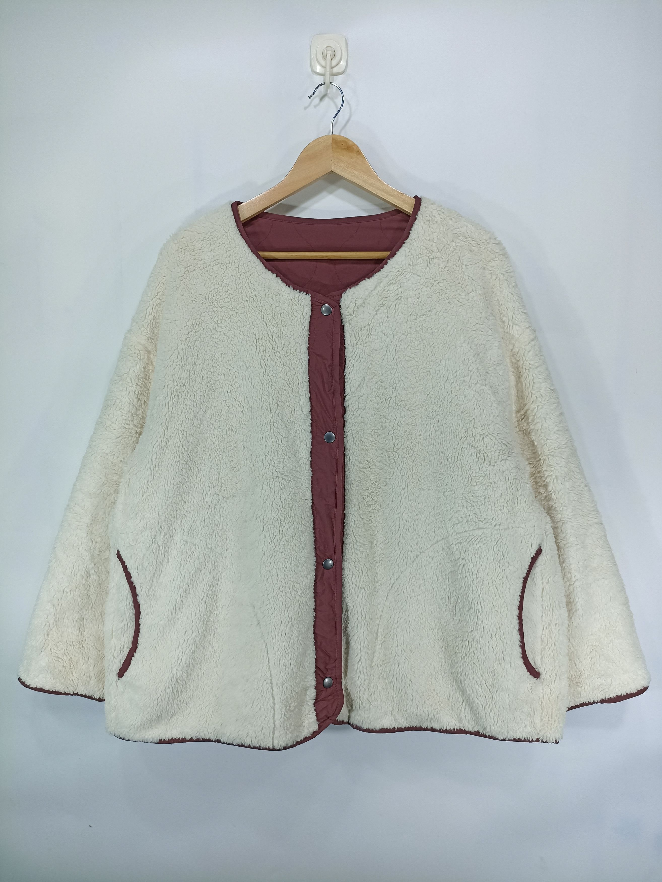 Japanese Brand × Uniqlo Vintage Uniqlo Reversible Pile Fleece Size US XL / EU 56 / 4 - 1 Thumbnail